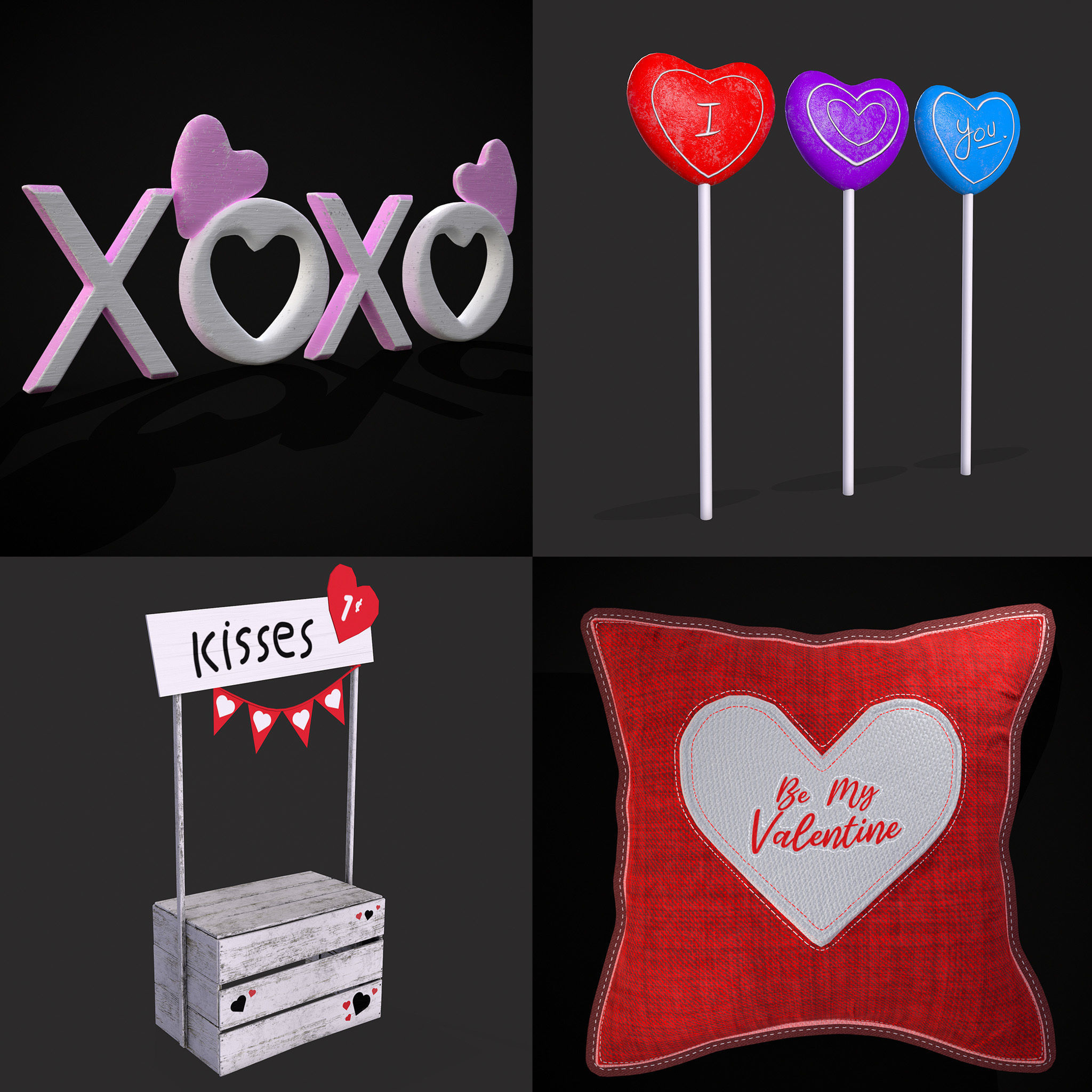 Valentines Mix Twenty One 3D Model Collection_2