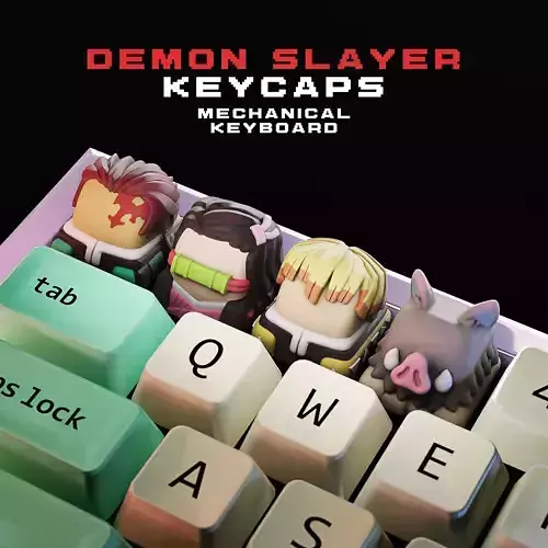 Demon Slayer Keycaps - Mechanical Keyboard 3D print model