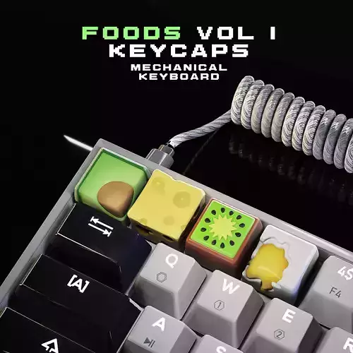 Foods Keycaps Vol I - Mechanical Keyboard 3D print model