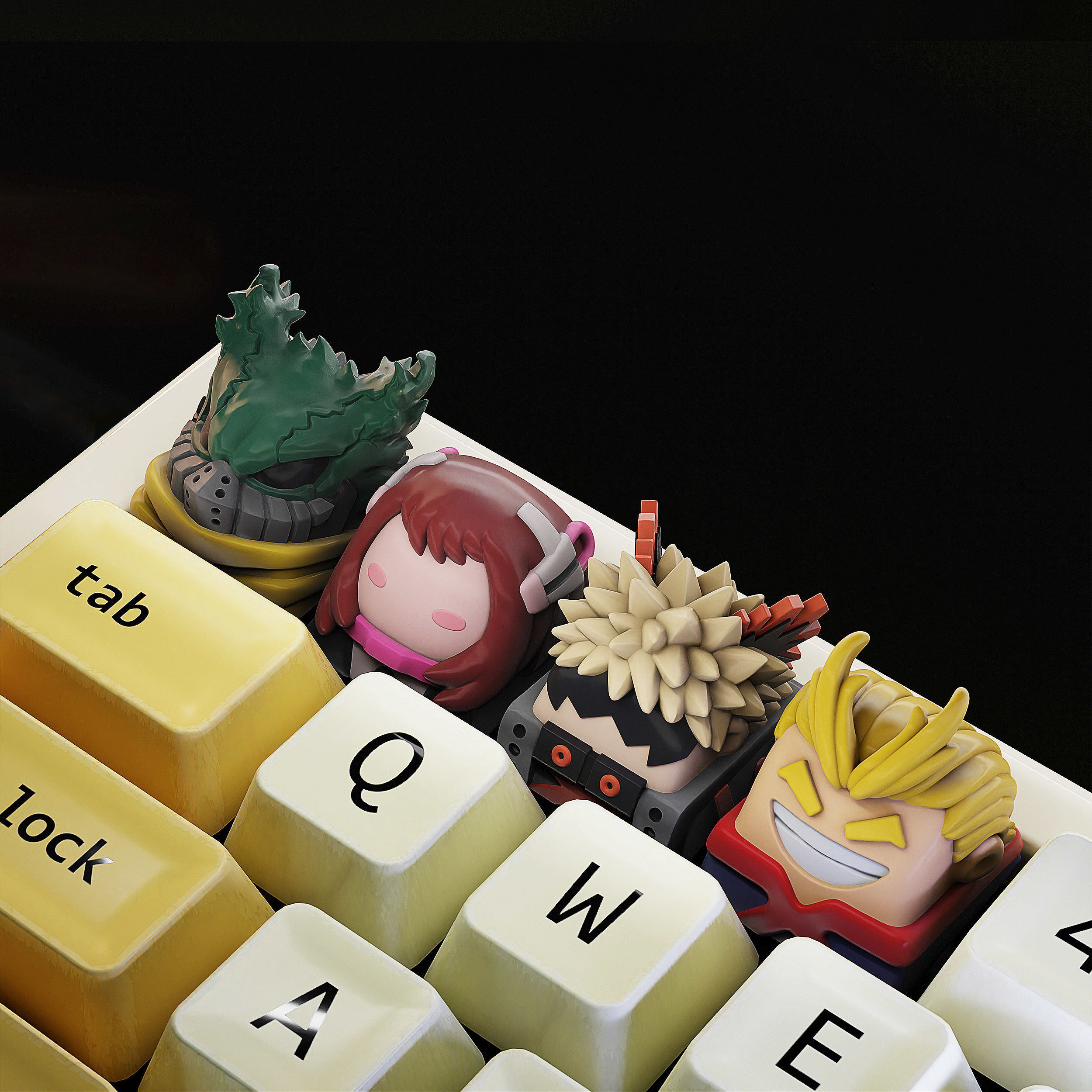 BNHA Vol I Keycaps - Mechanical Keyboard 3D print model_1
