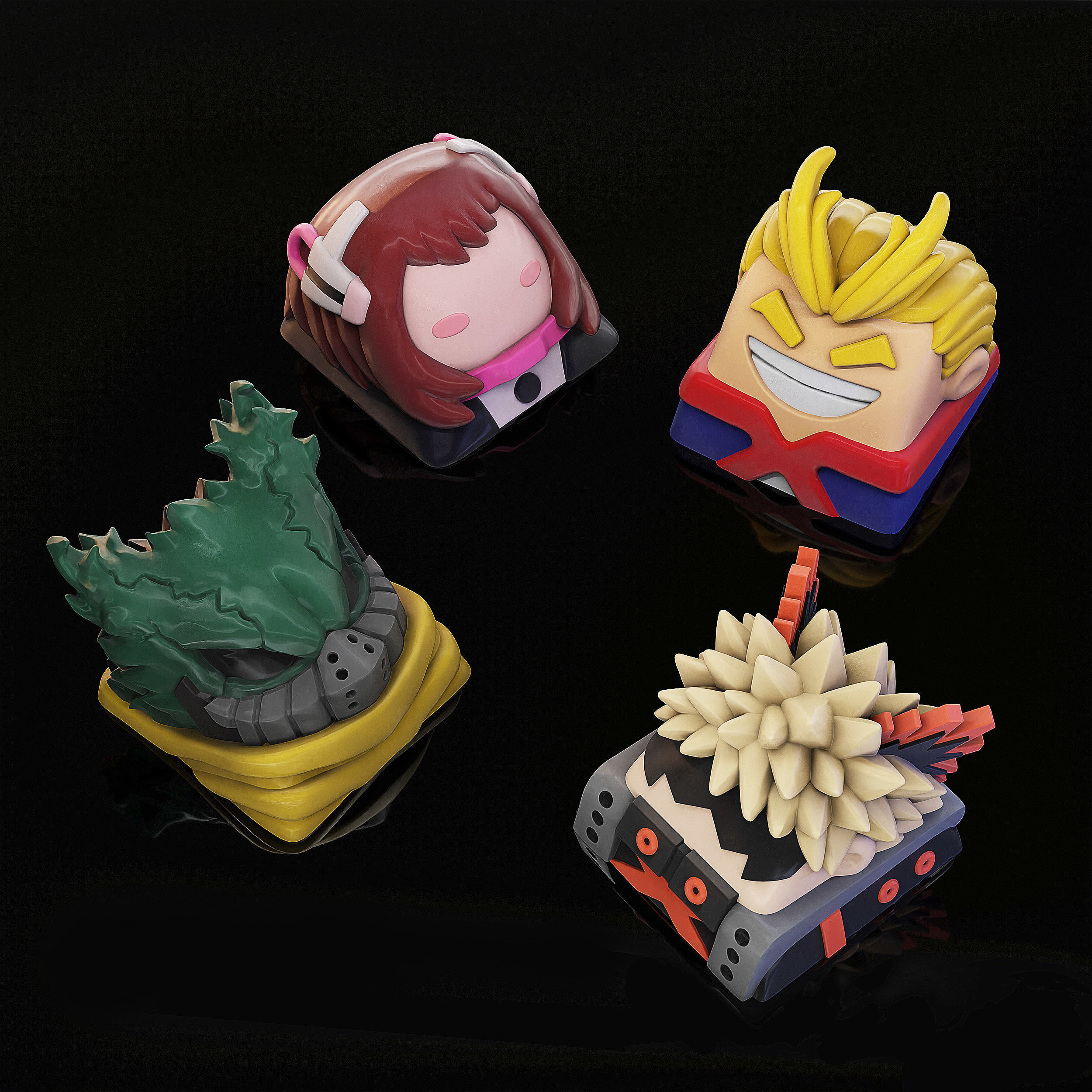 BNHA Vol I Keycaps - Mechanical Keyboard 3D print model_2
