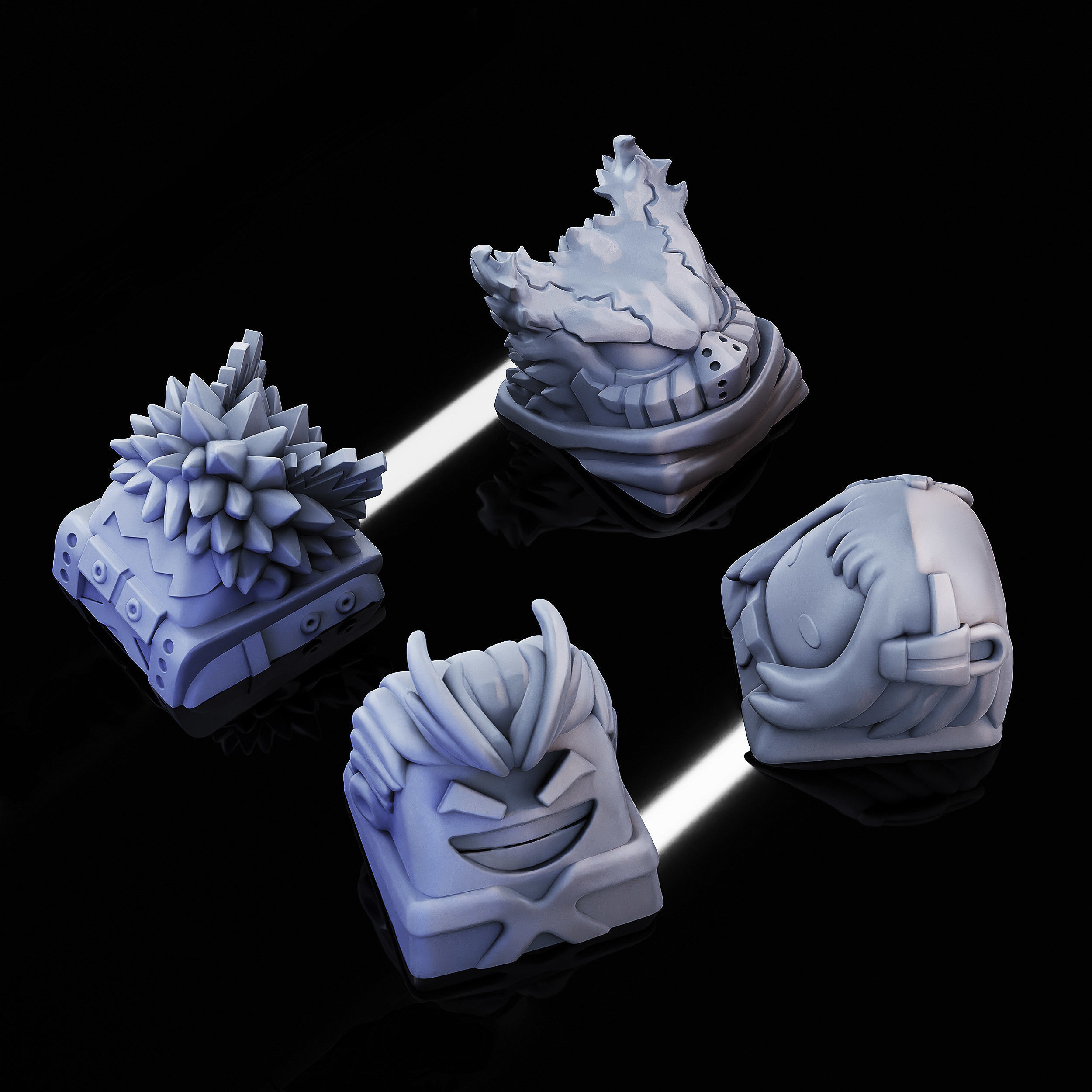 BNHA Vol I Keycaps - Mechanical Keyboard 3D print model_3