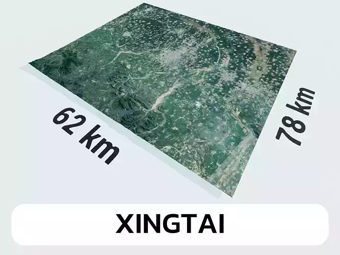 Xingtai China City Landscape 3D Model