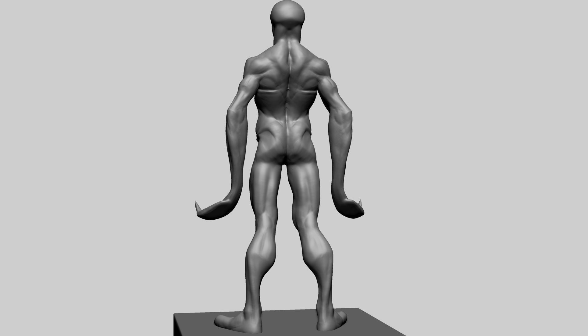 Creature Body Form A 3D model_2
