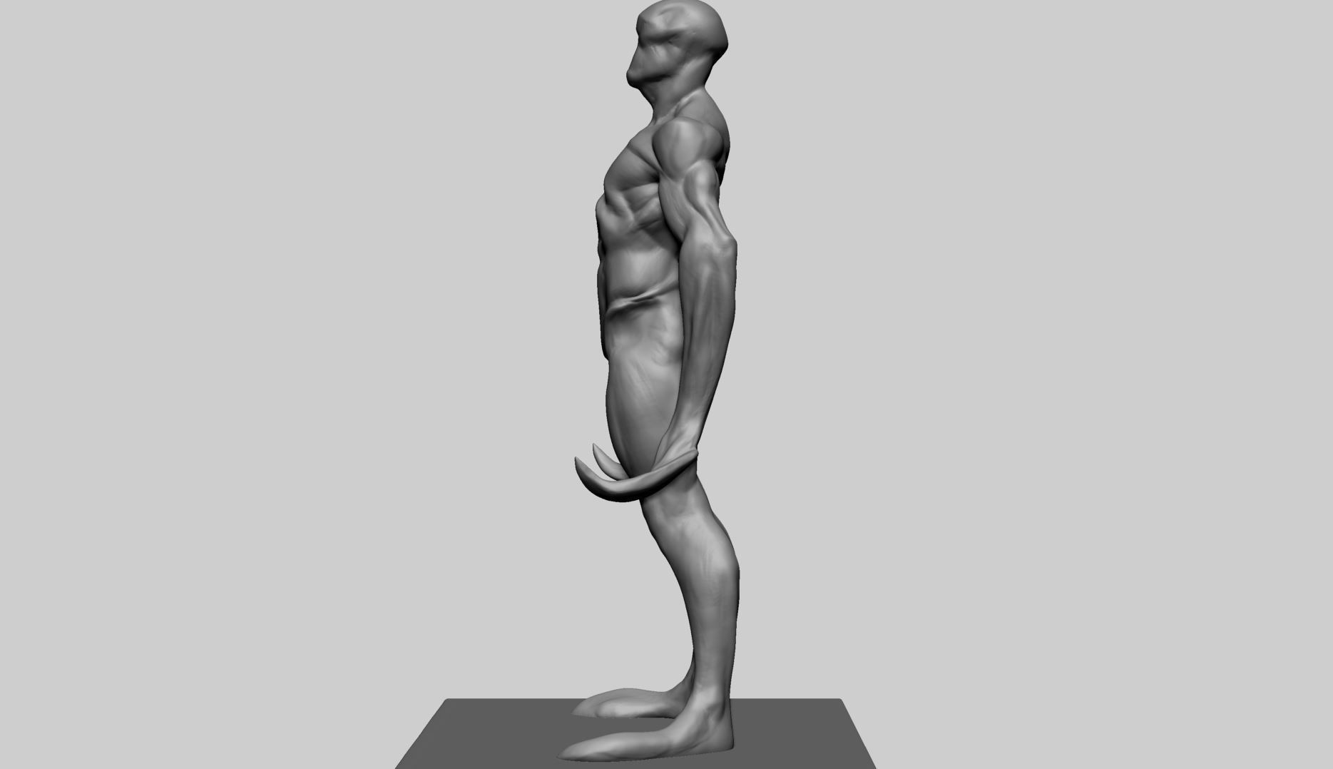 Creature Body Form A 3D model_10