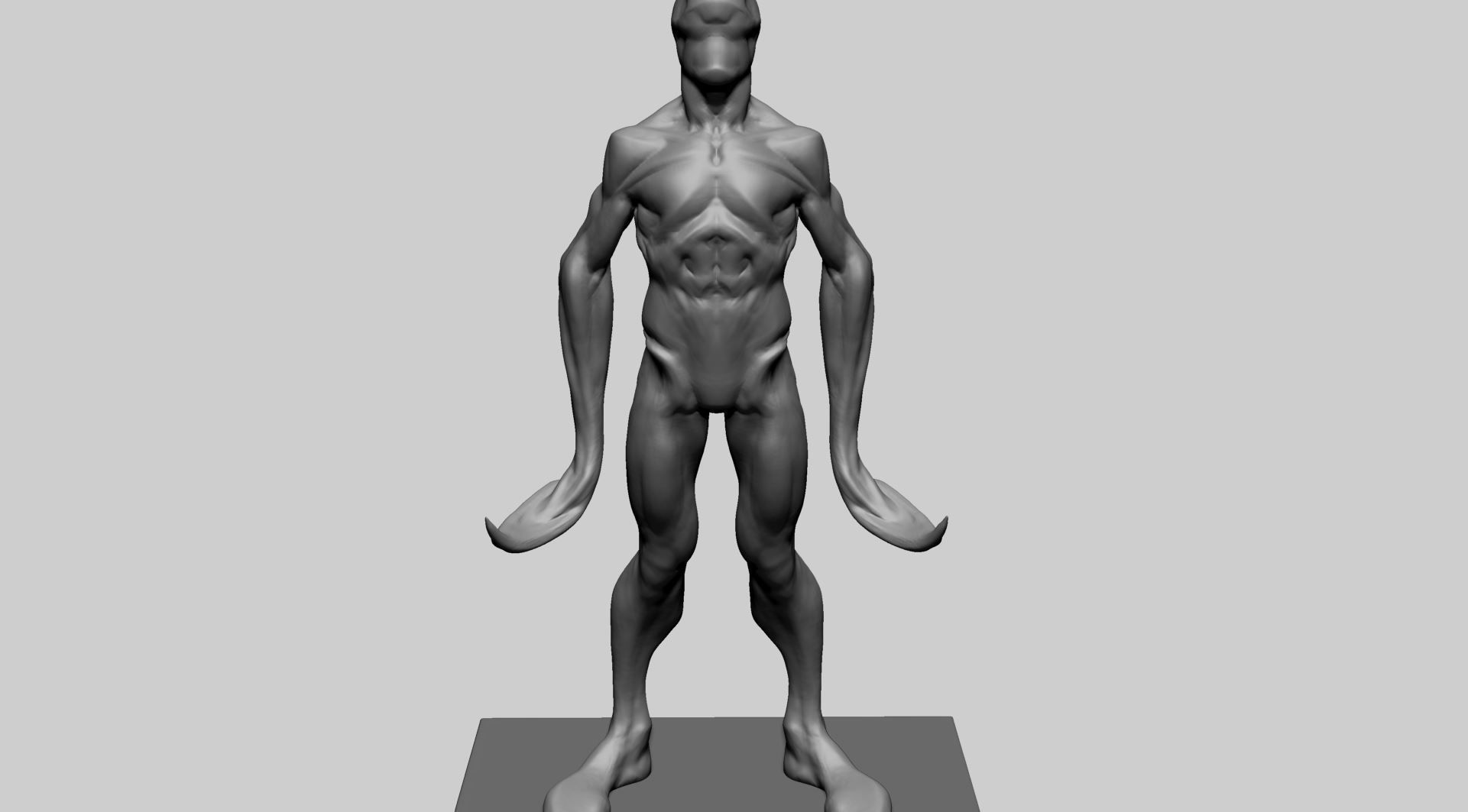 Creature Body Form A 3D model_11