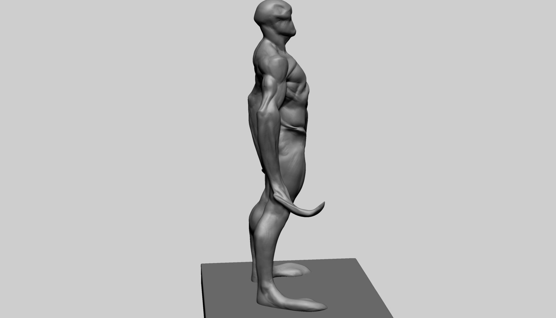 Creature Body Form A 3D model_5
