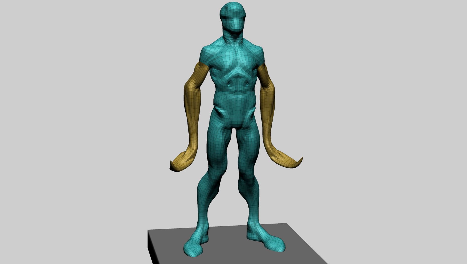 Creature Body Form A 3D model_15
