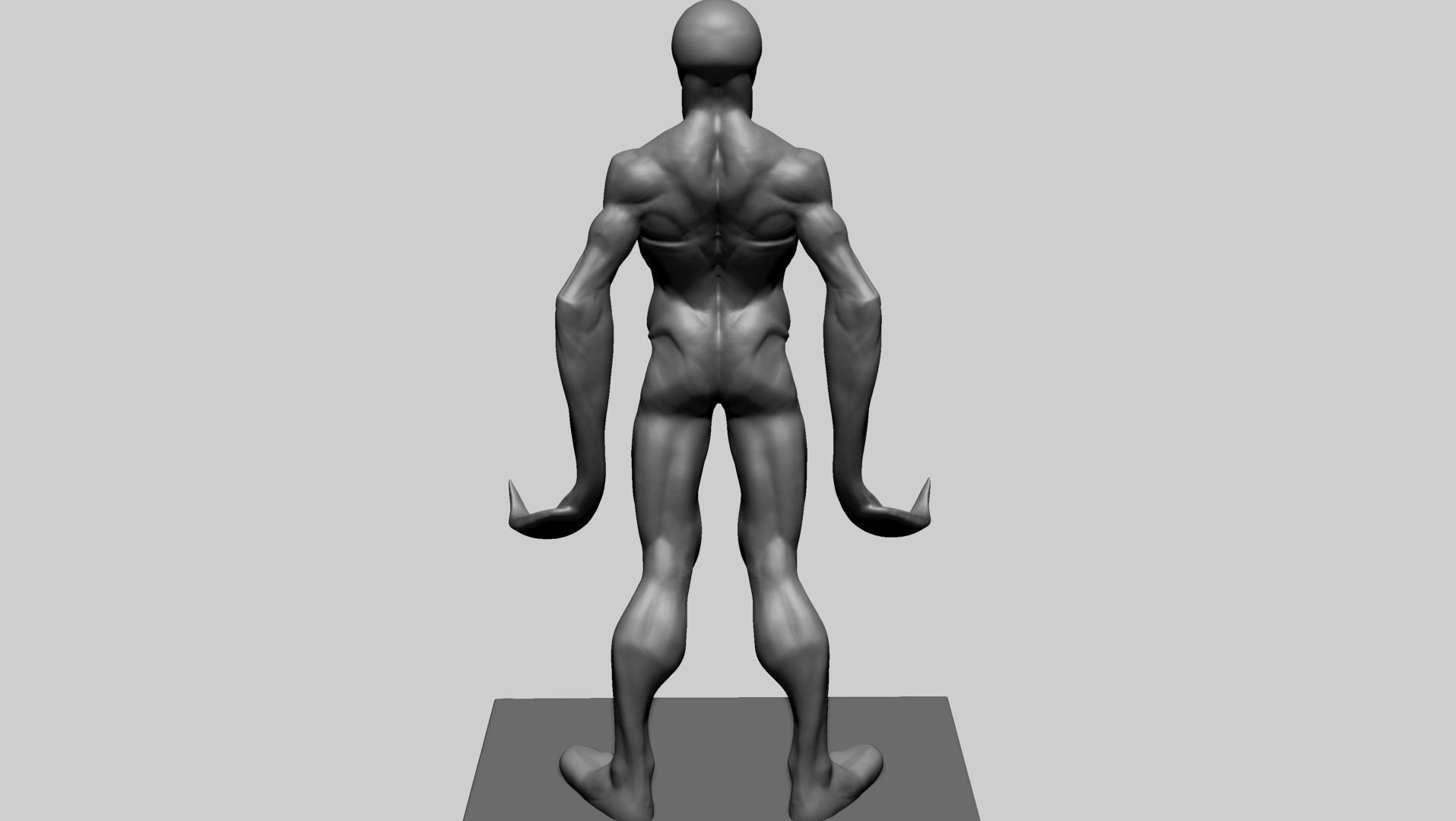 Creature Body Form A 3D model_6