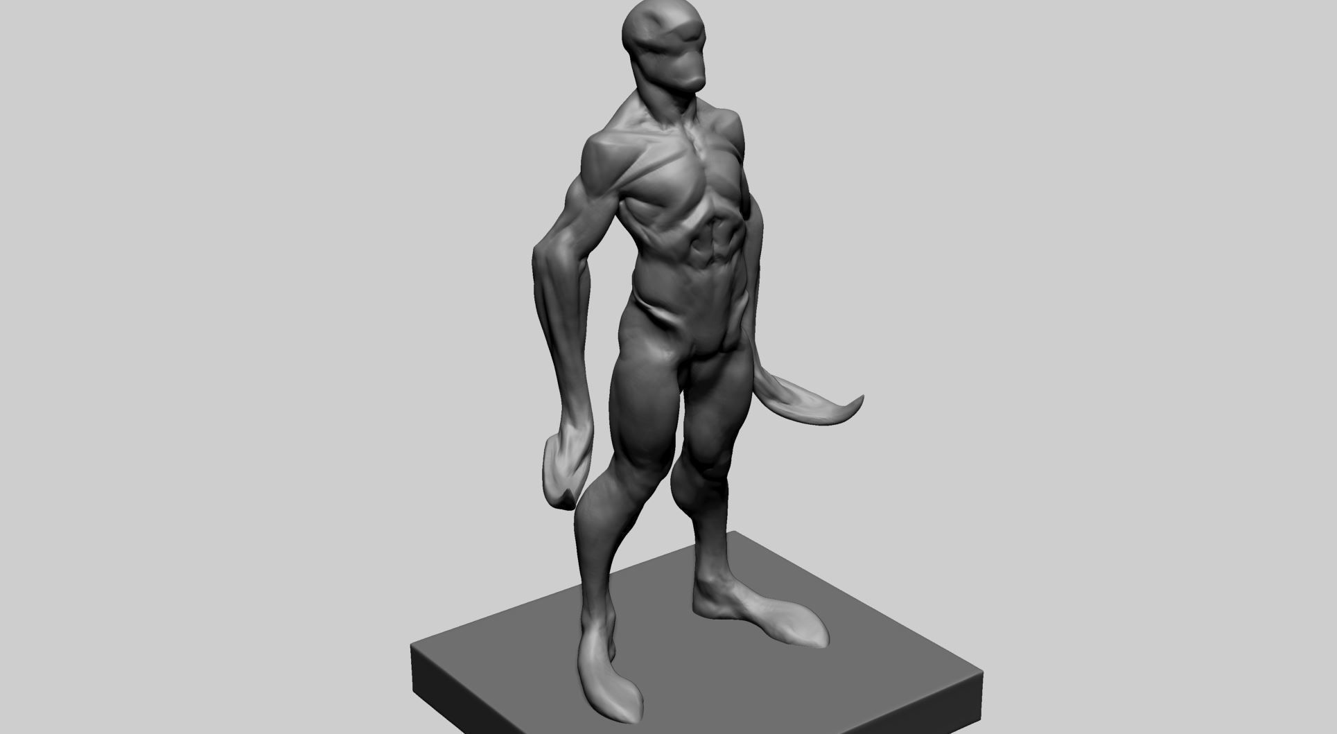 Creature Body Form A 3D model_4
