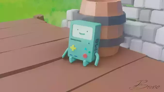 Bmo Adventure Time Low-poly 3D model