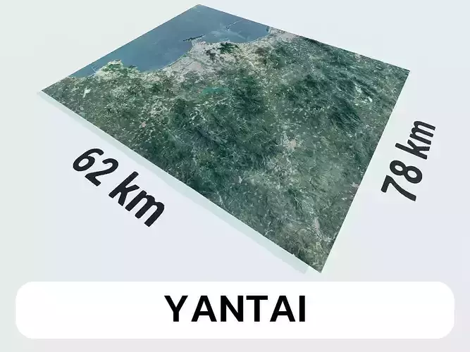 Yantai China City Landscape 3D Model 3D model