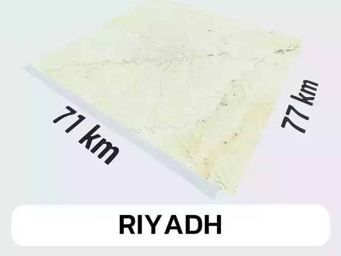 Riyadh Saudi Arabia City Landscape 3D Model 3D model