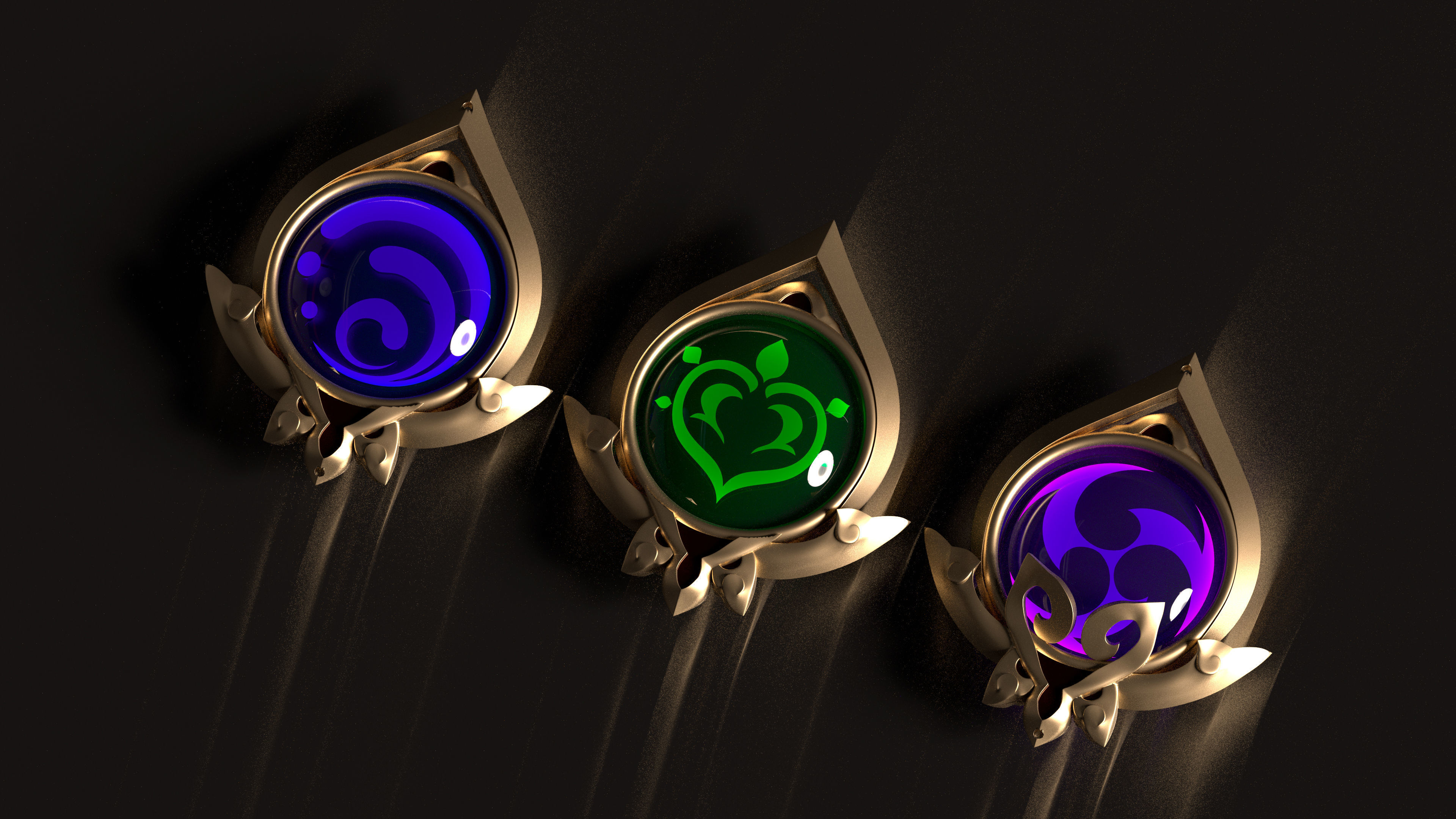 Genshin Impact - Sumeru Vision - 3d file stl  3D print model_1