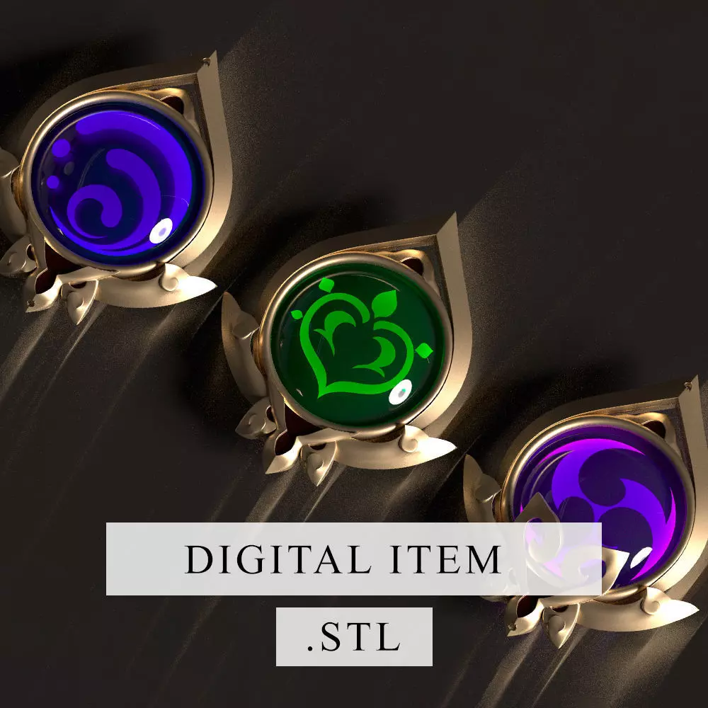 Genshin Impact - Sumeru Vision - 3d file stl  3D print model_0