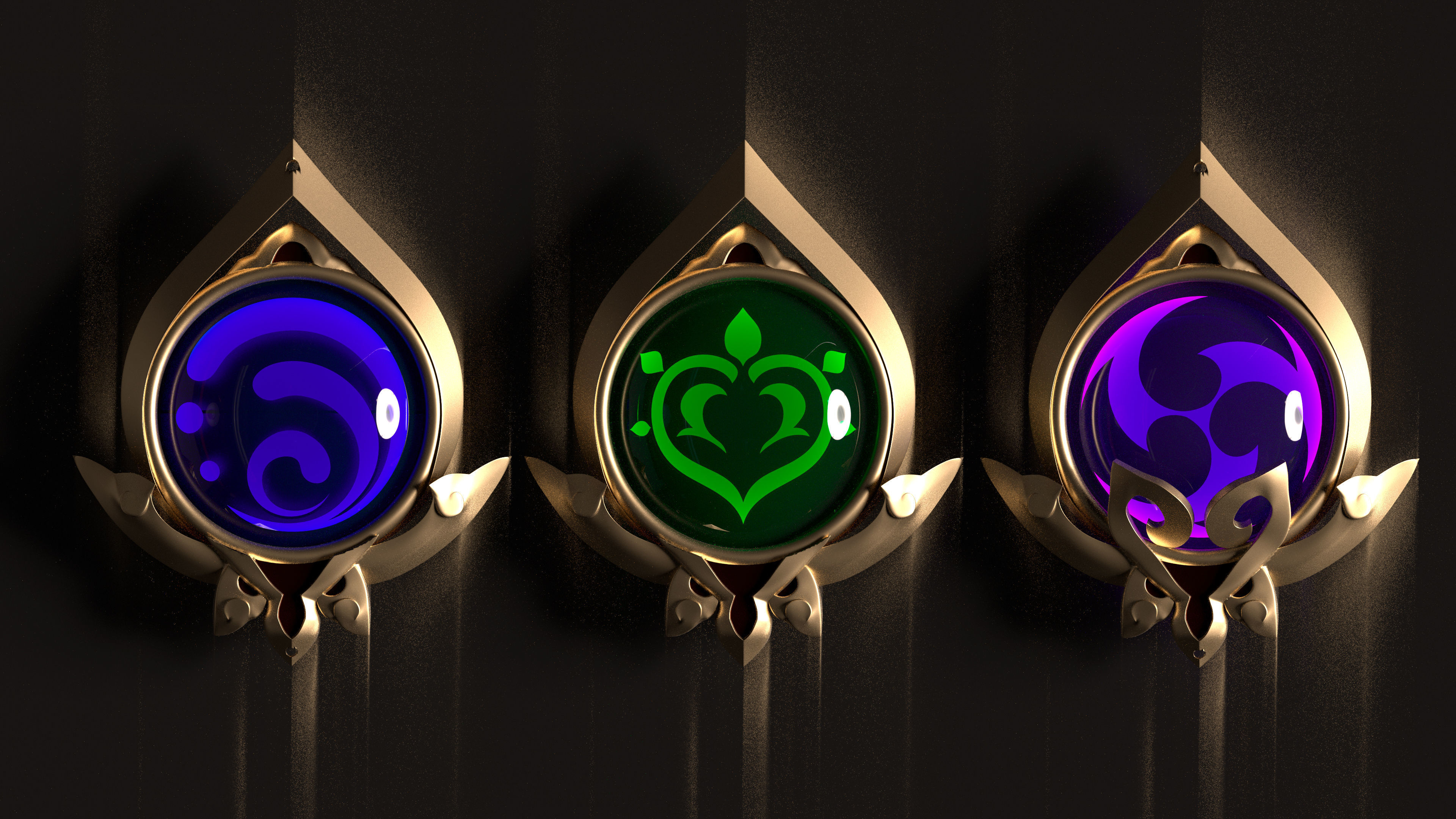 Genshin Impact - Sumeru Vision - 3d file stl  3D print model_2