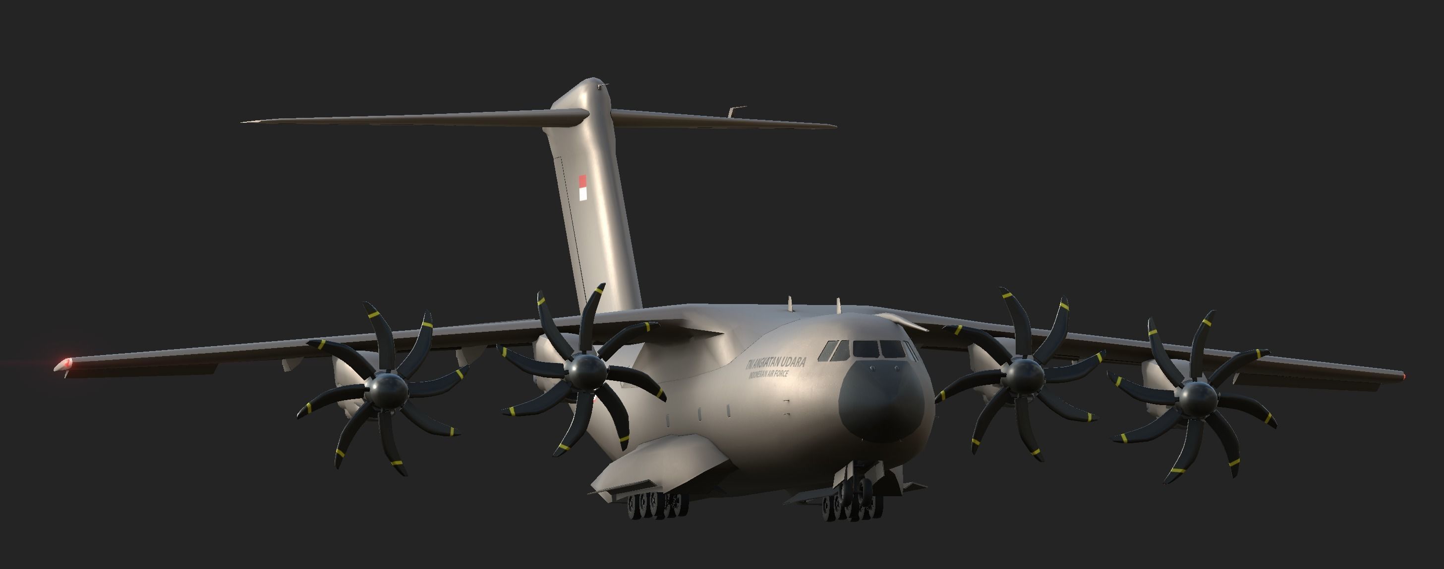 Military Airbus A400M 3D model_2