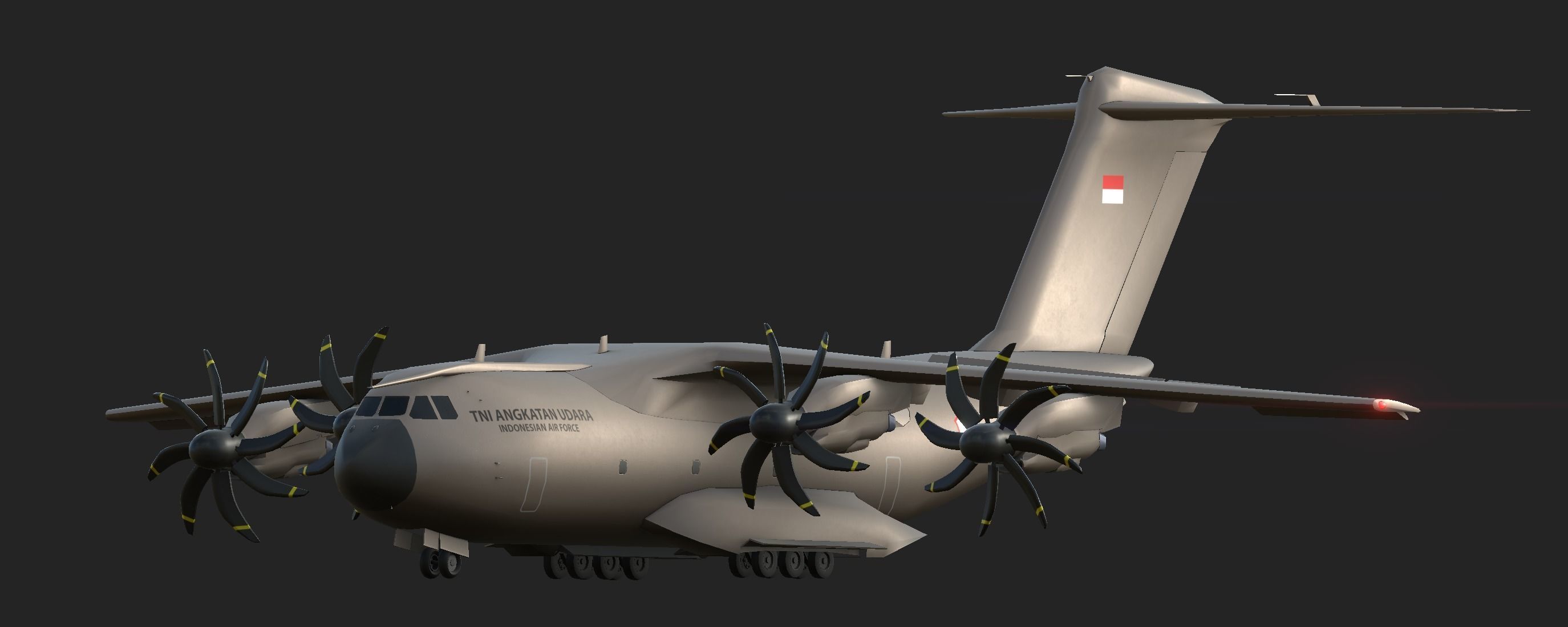 Military Airbus A400M 3D model_1