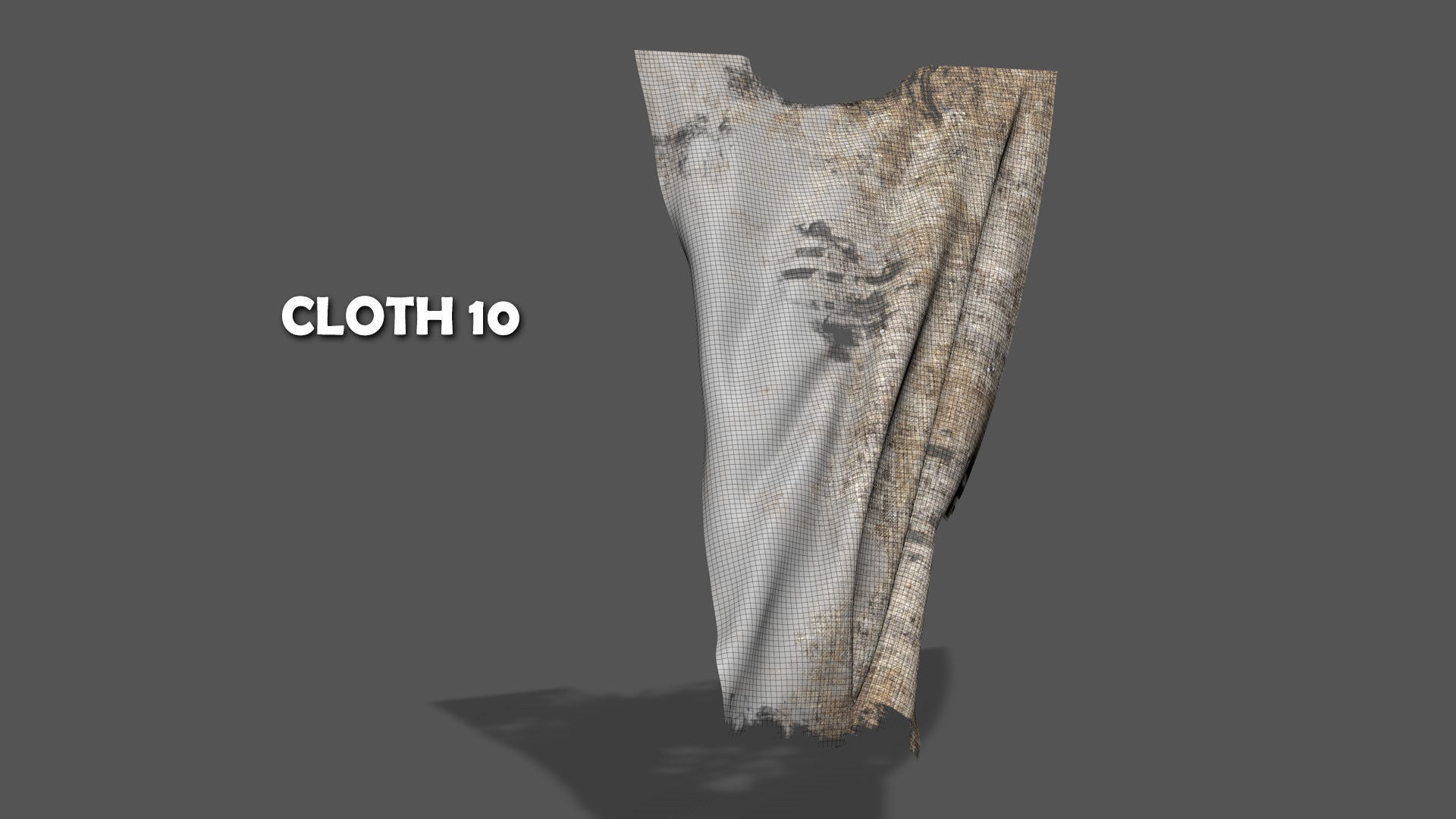 Seamless FBX Torn Cloth Animations 3D model_21