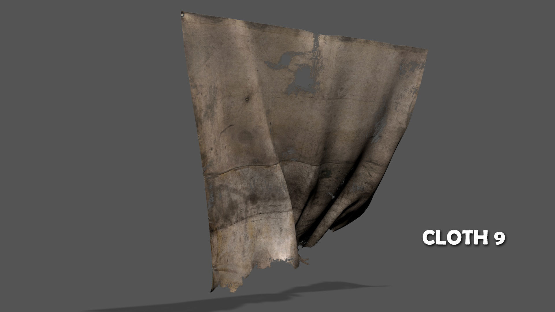 Seamless FBX Torn Cloth Animations 3D model_18