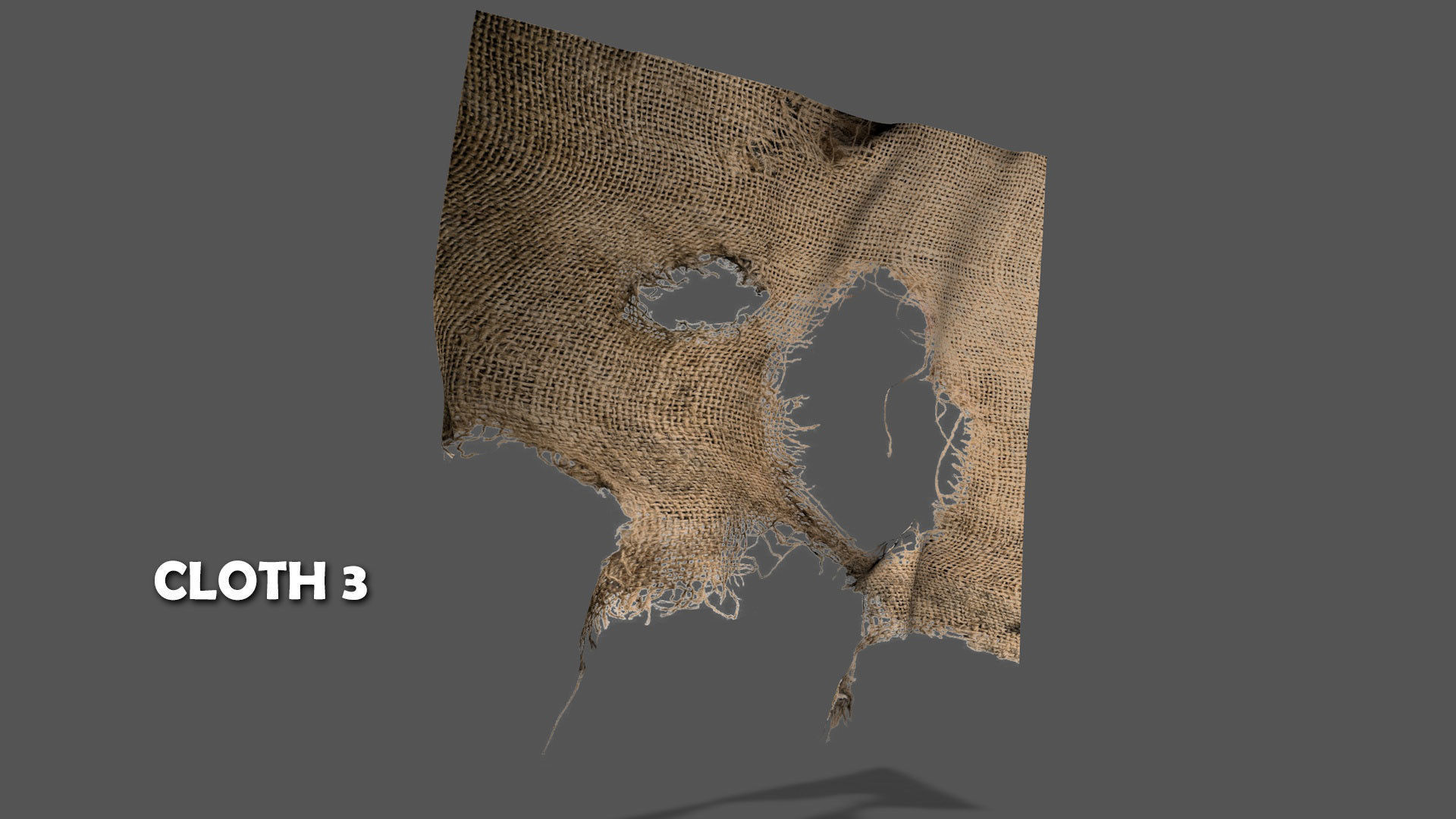 Seamless FBX Torn Cloth Animations 3D model_6