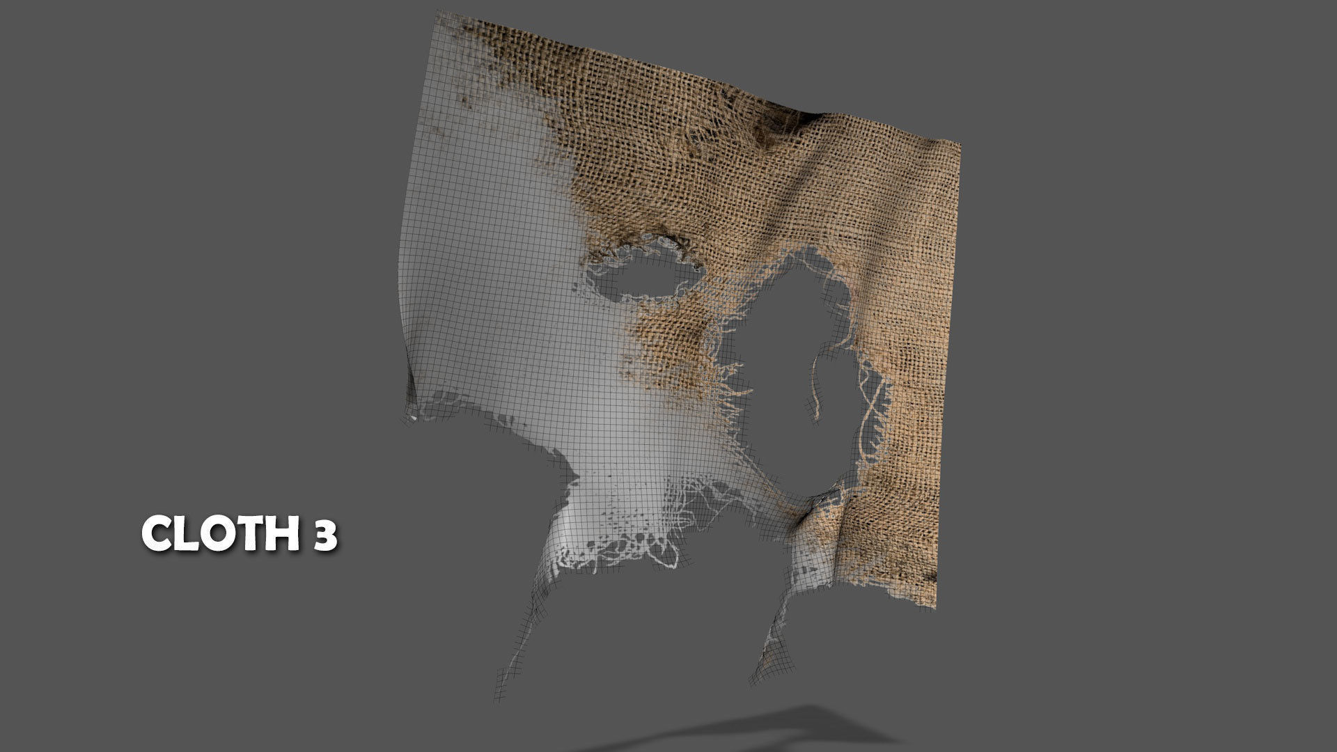 Seamless FBX Torn Cloth Animations 3D model_7