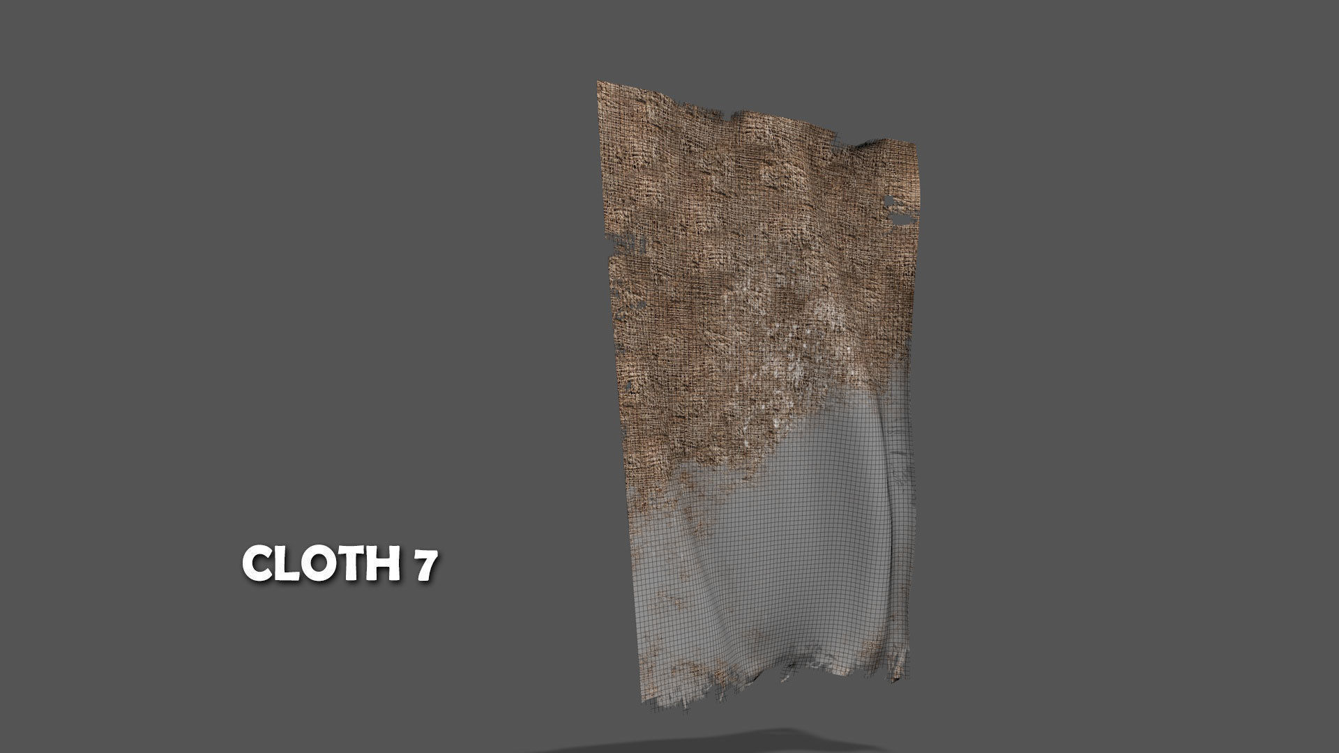 Seamless FBX Torn Cloth Animations 3D model_15