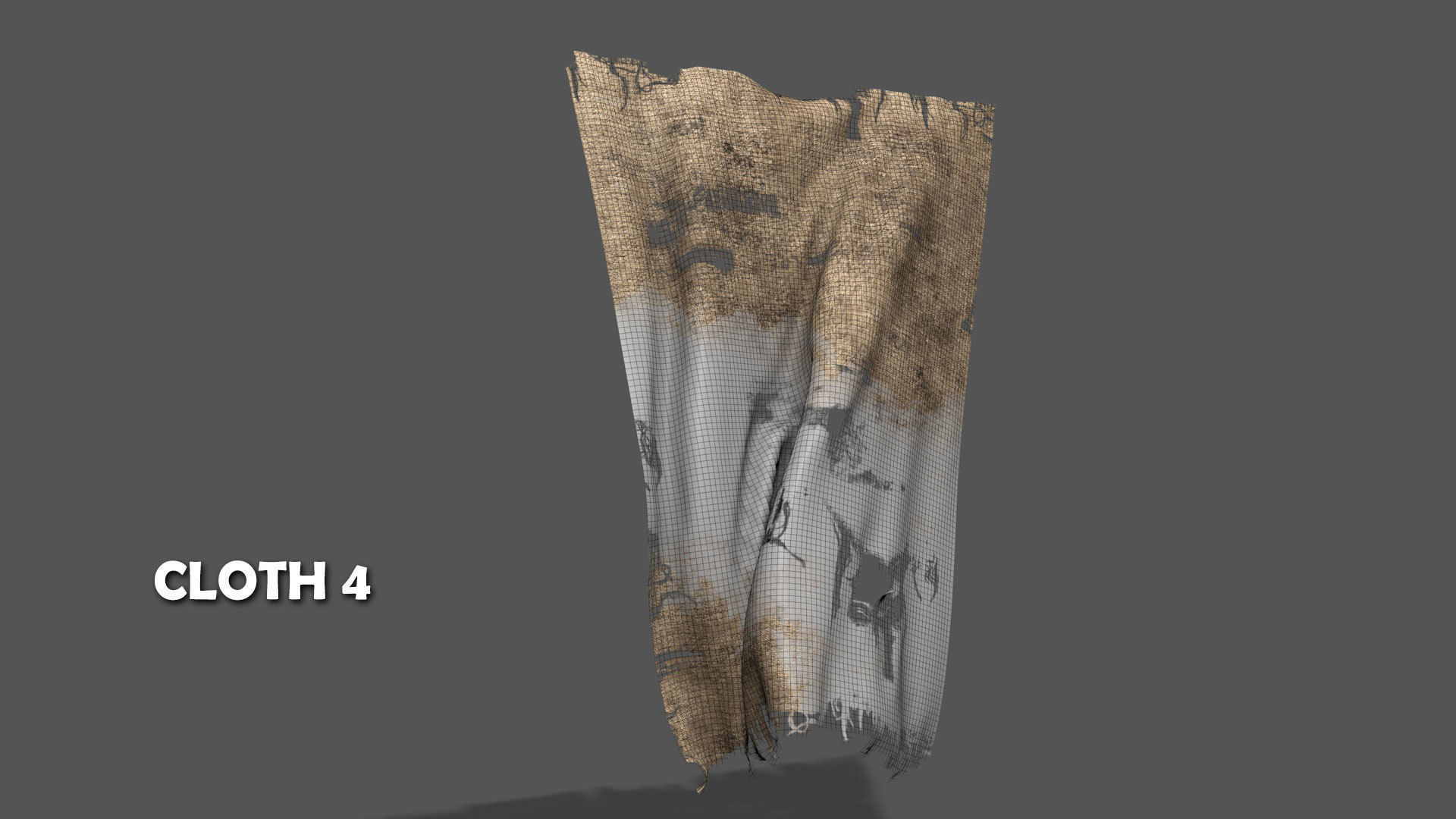 Seamless FBX Torn Cloth Animations 3D model_9