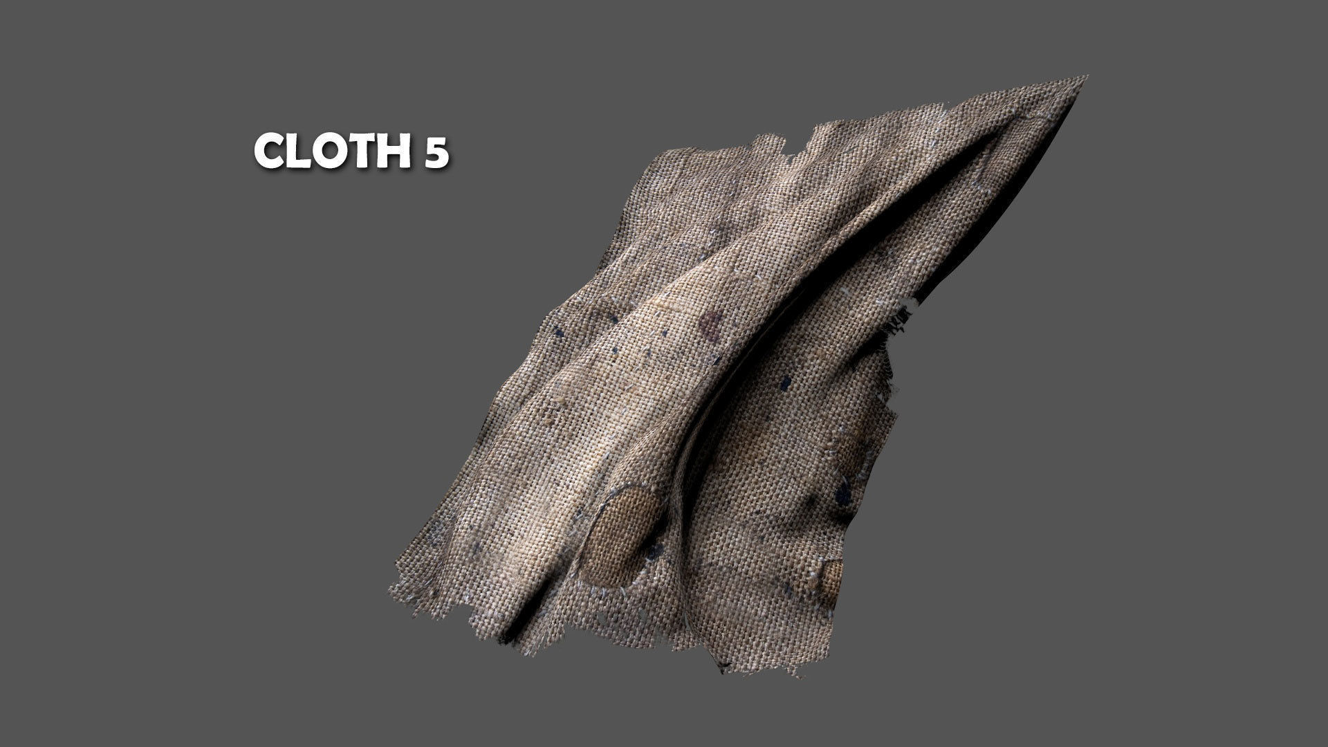 Seamless FBX Torn Cloth Animations 3D model_10