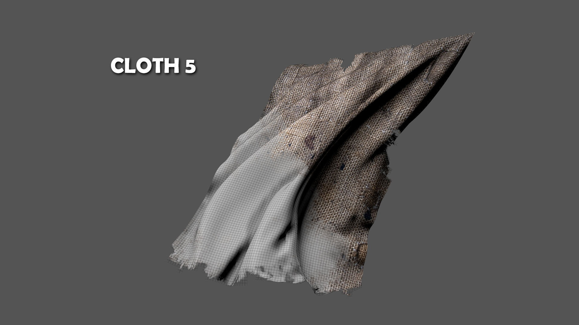 Seamless FBX Torn Cloth Animations 3D model_11