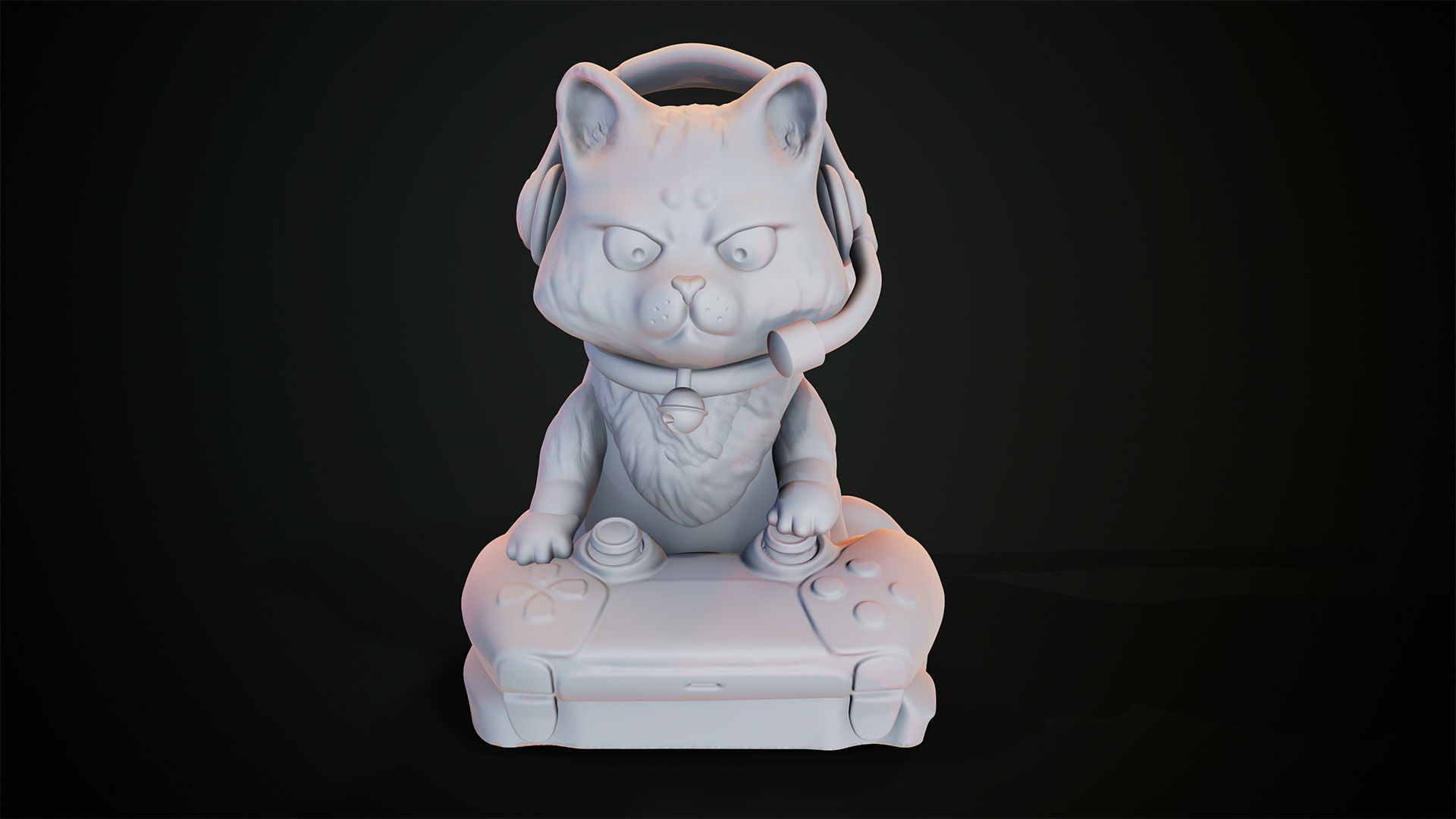 3D Print model - CAT GAMER 3D print model_19