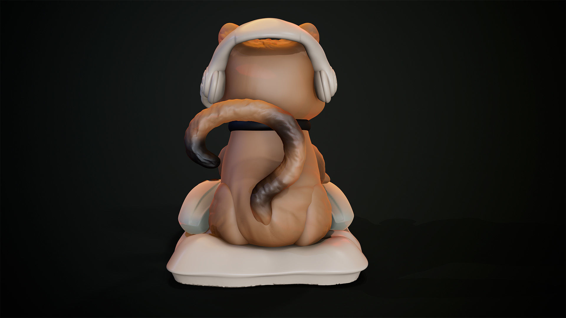 3D Print model - CAT GAMER 3D print model_9