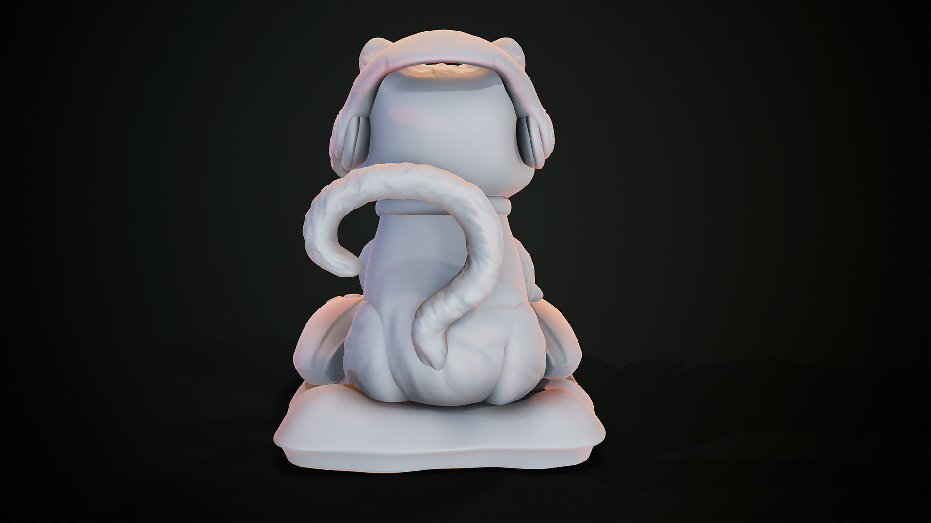 3D Print model - CAT GAMER 3D print model_18