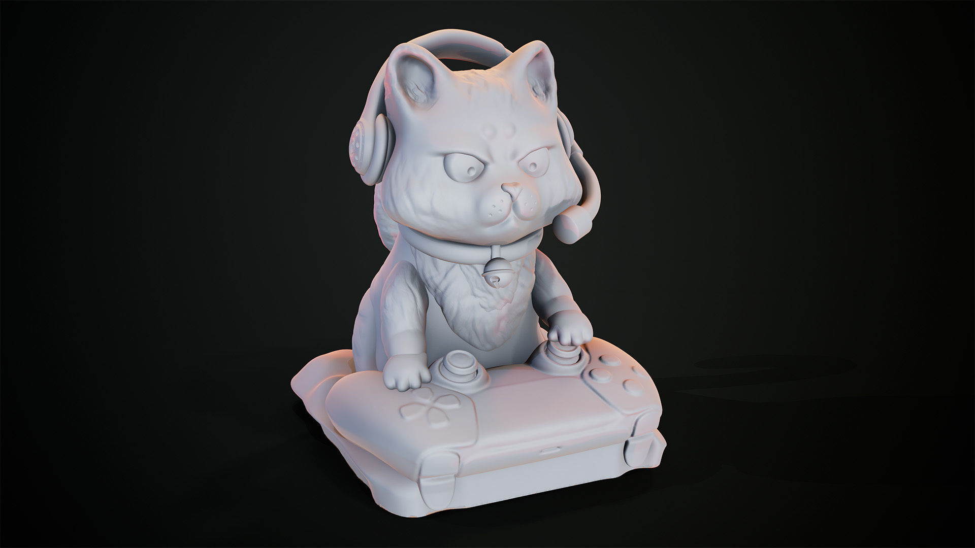 3D Print model - CAT GAMER 3D print model_16