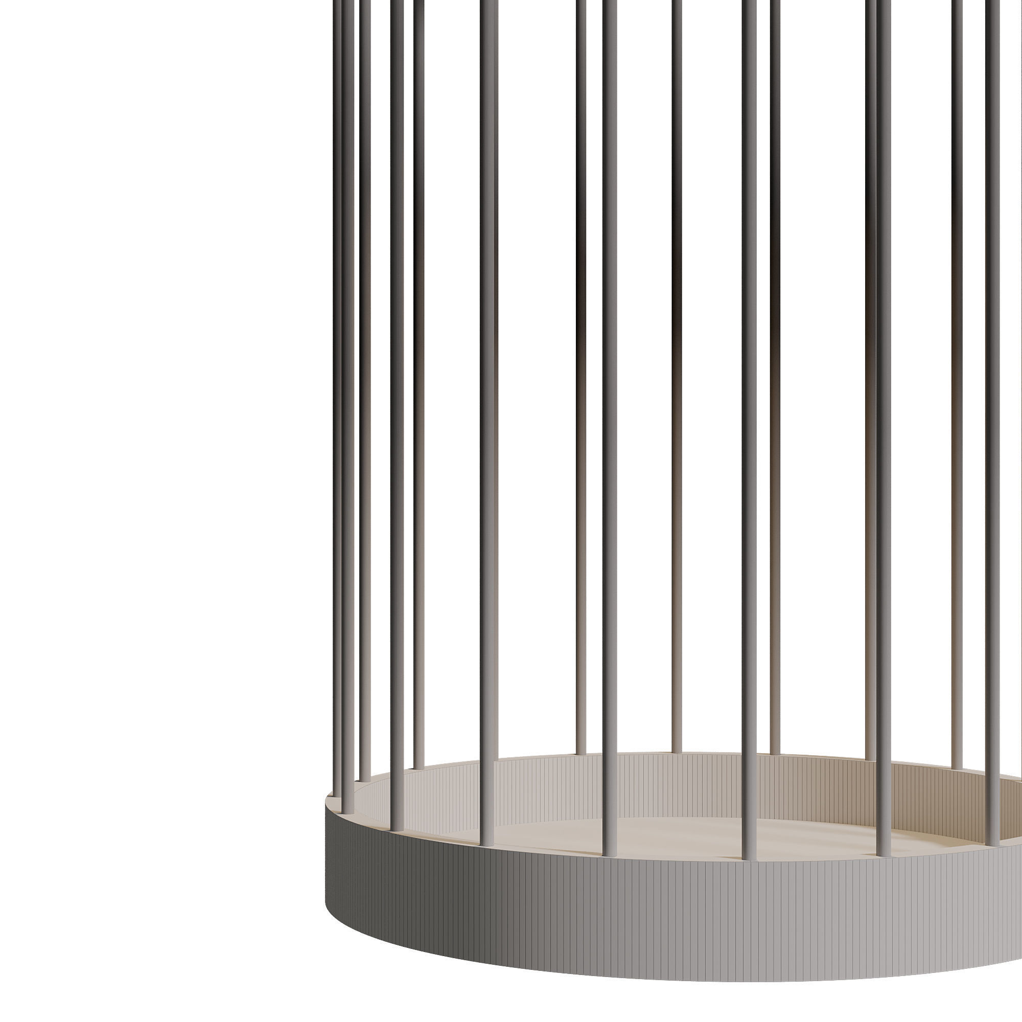 Macaw Parrot Cages With Overhead Lighting Systems Reference: Puins Ceiling Lighting Bird Cage Planter 3D Model