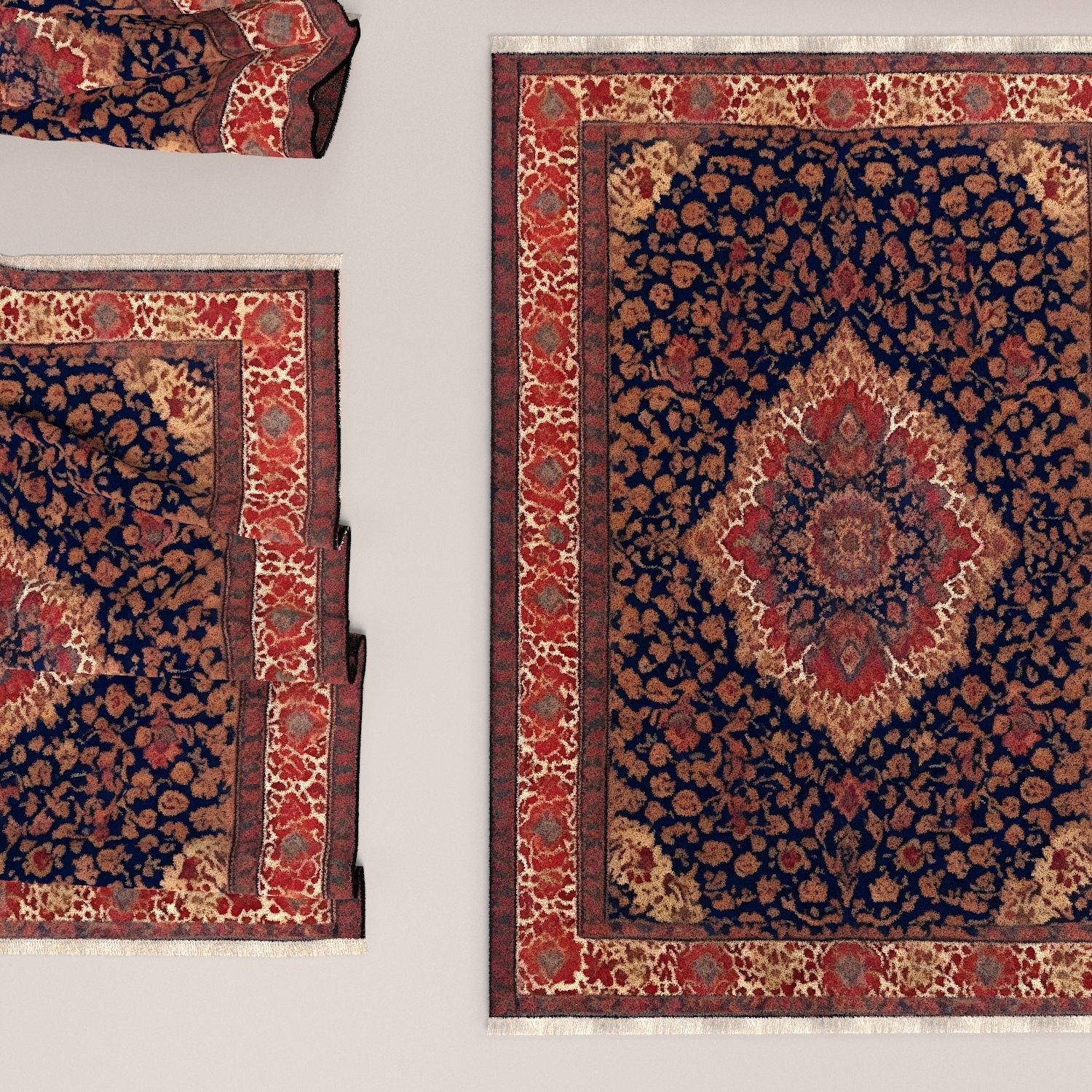 Carpet rug 001 3D model_2