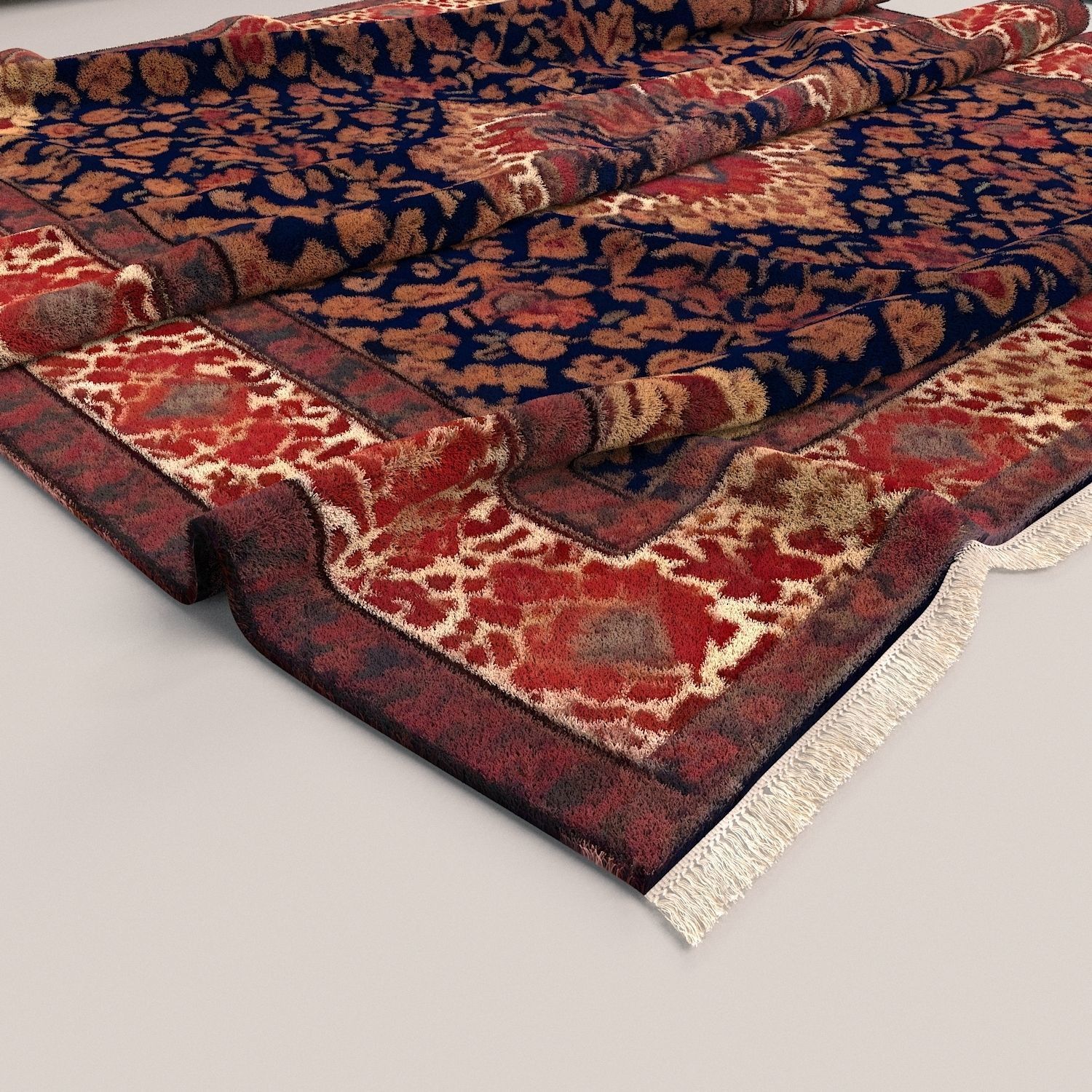 Carpet rug 001 3D model_3