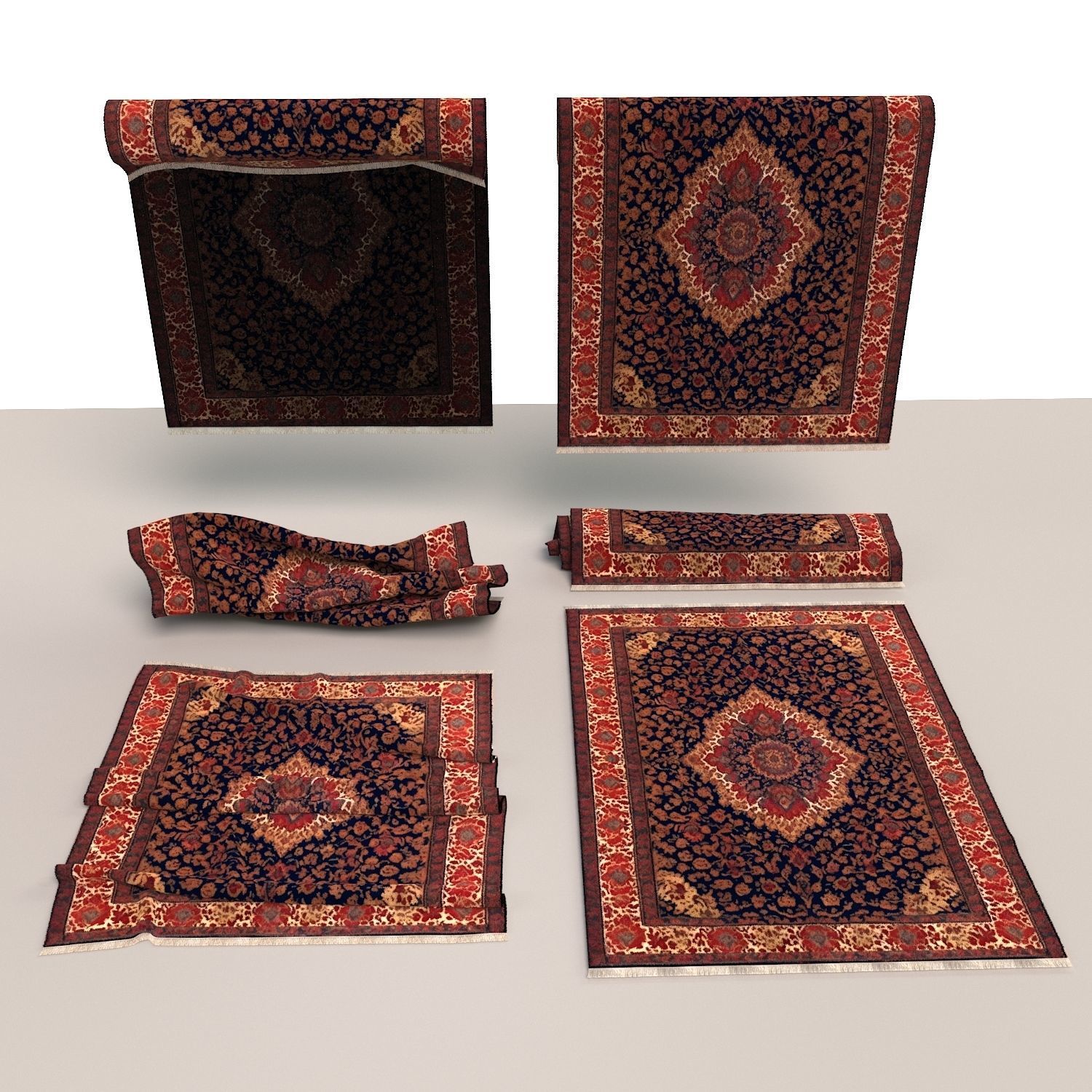 Carpet rug 001 3D model_1