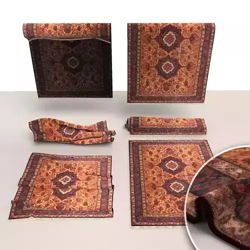 Carpet rug 003 3D model