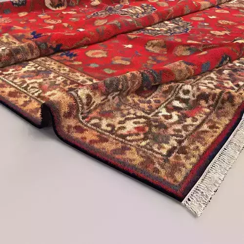 Persian carpet rug 004 3D model