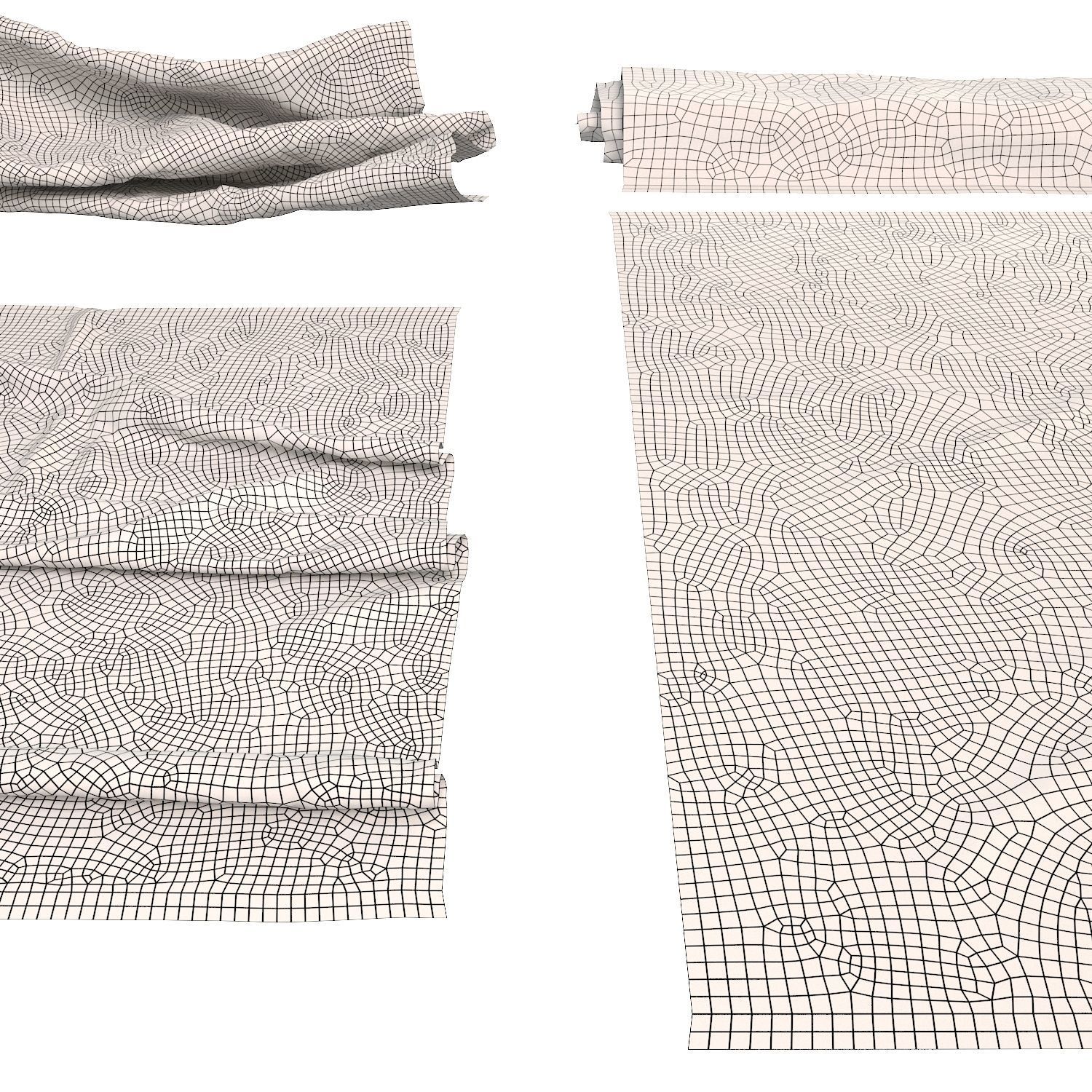 Persian carpet rug 004 3D model_6