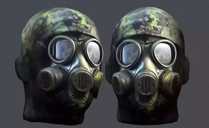 Helmet 3d model military combat Military Low-poly Low-poly