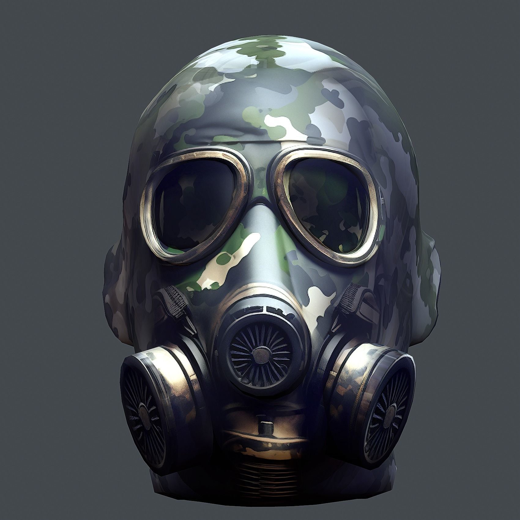 Helmet 3d model military combat Military Low-poly Low-poly  Low-poly 3D model_1