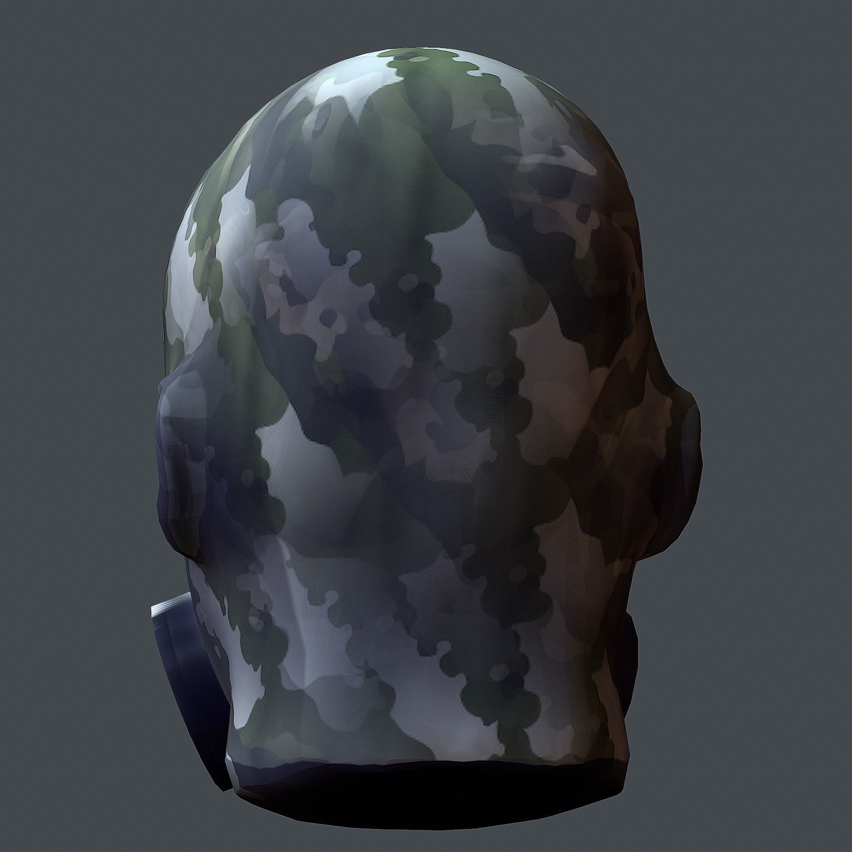 Helmet 3d model military combat Military Low-poly Low-poly  Low-poly 3D model_6
