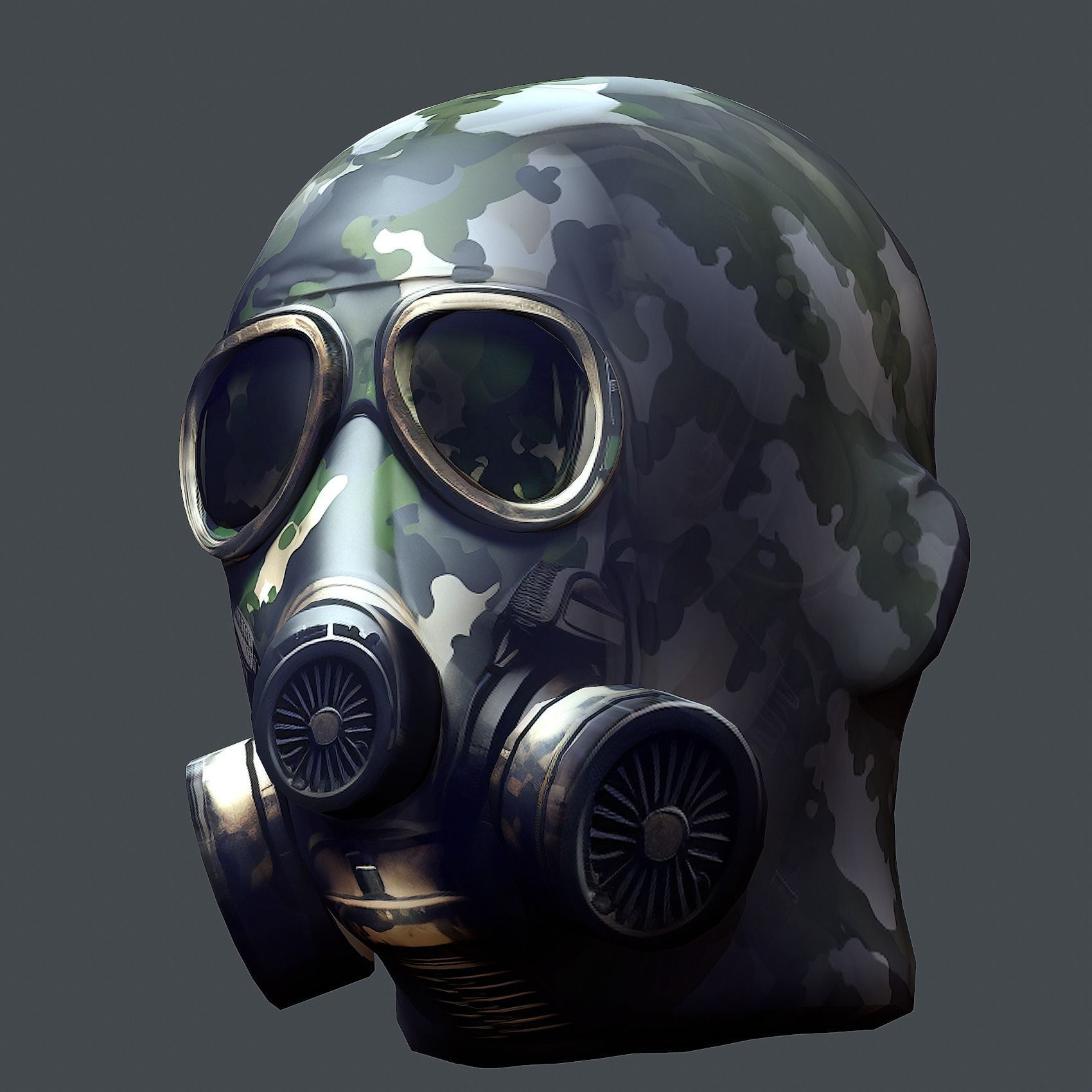 Helmet 3d model military combat Military Low-poly Low-poly  Low-poly 3D model_3