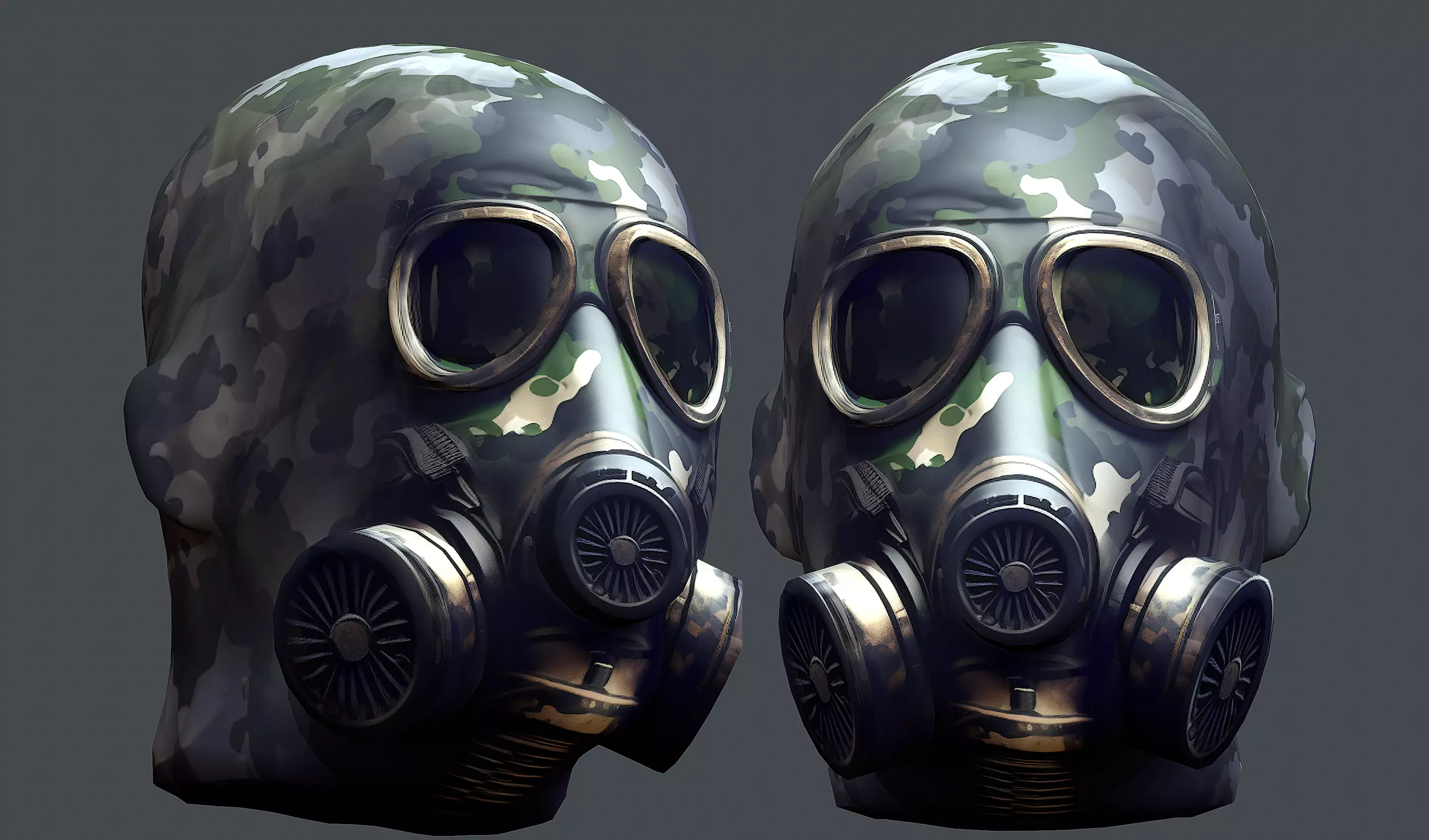 Helmet 3d model military combat Military Low-poly Low-poly  Low-poly 3D model_0