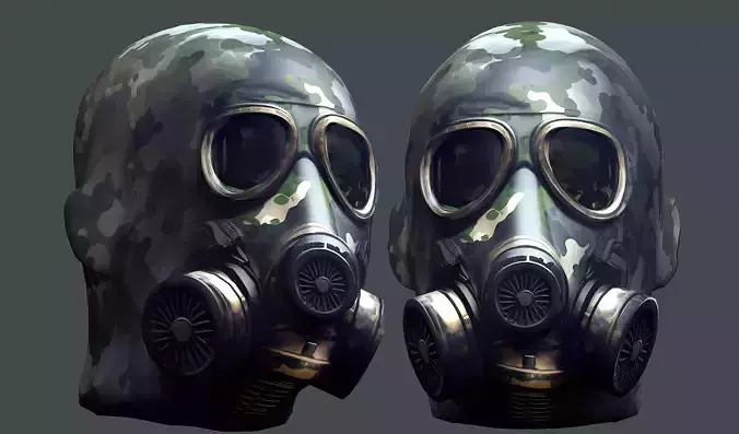 Helmet 3d model military combat Military Low-poly Low-poly 