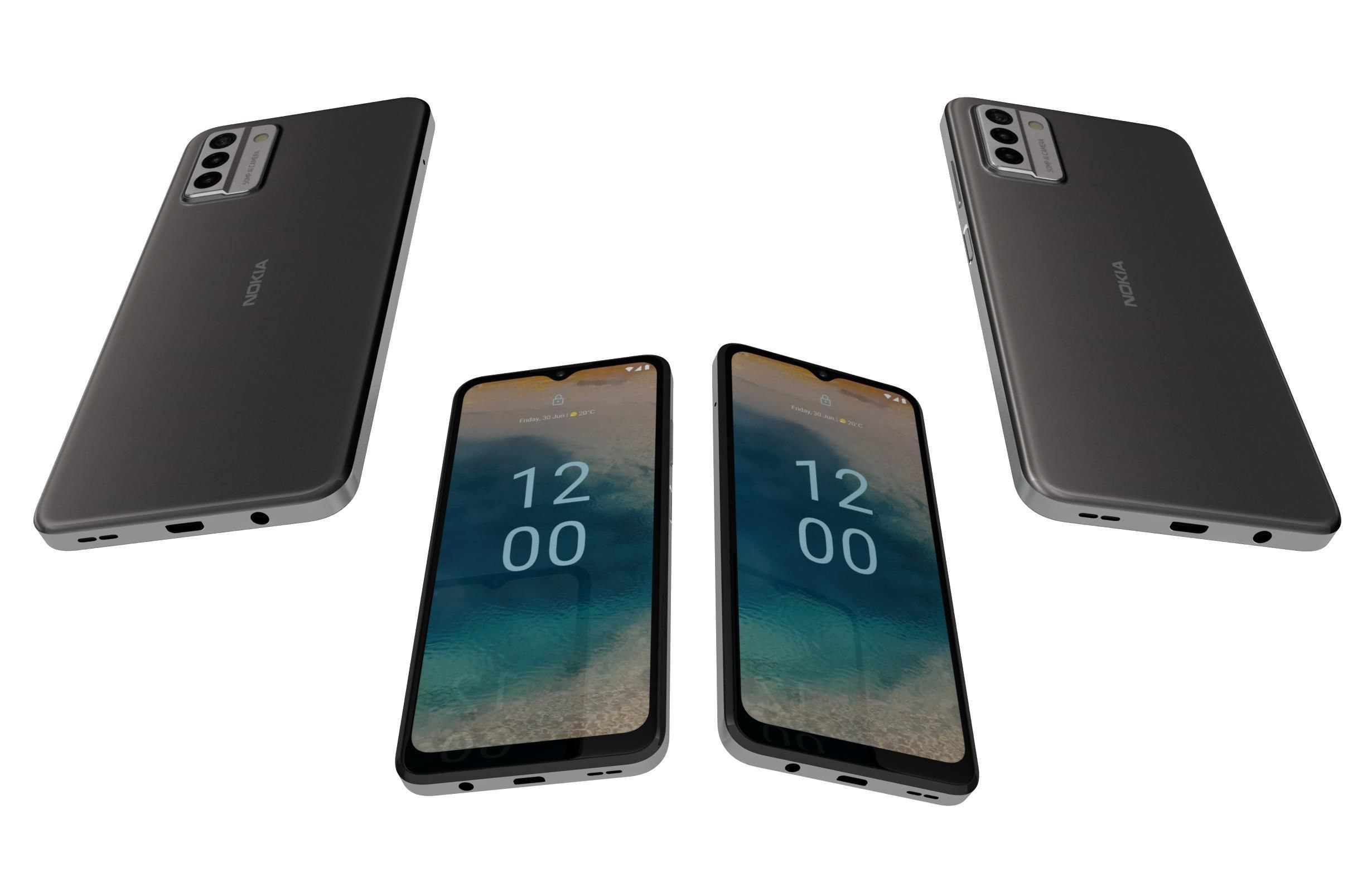 Nokia G22 Gray 3D model_3