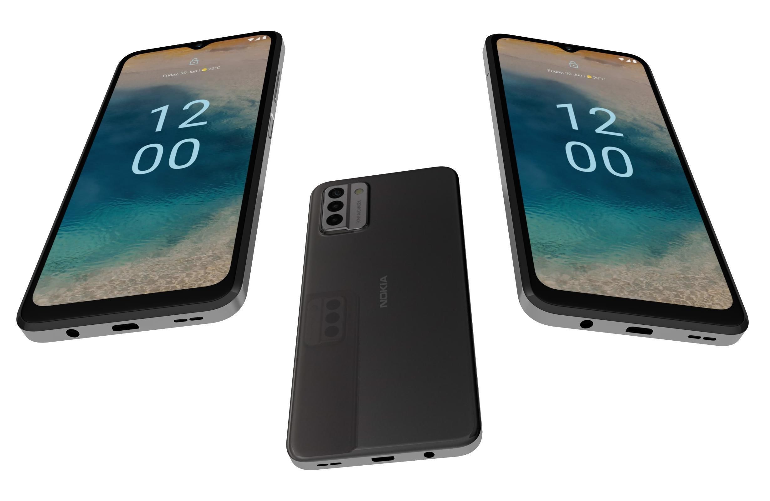 Nokia G22 Gray 3D model_2