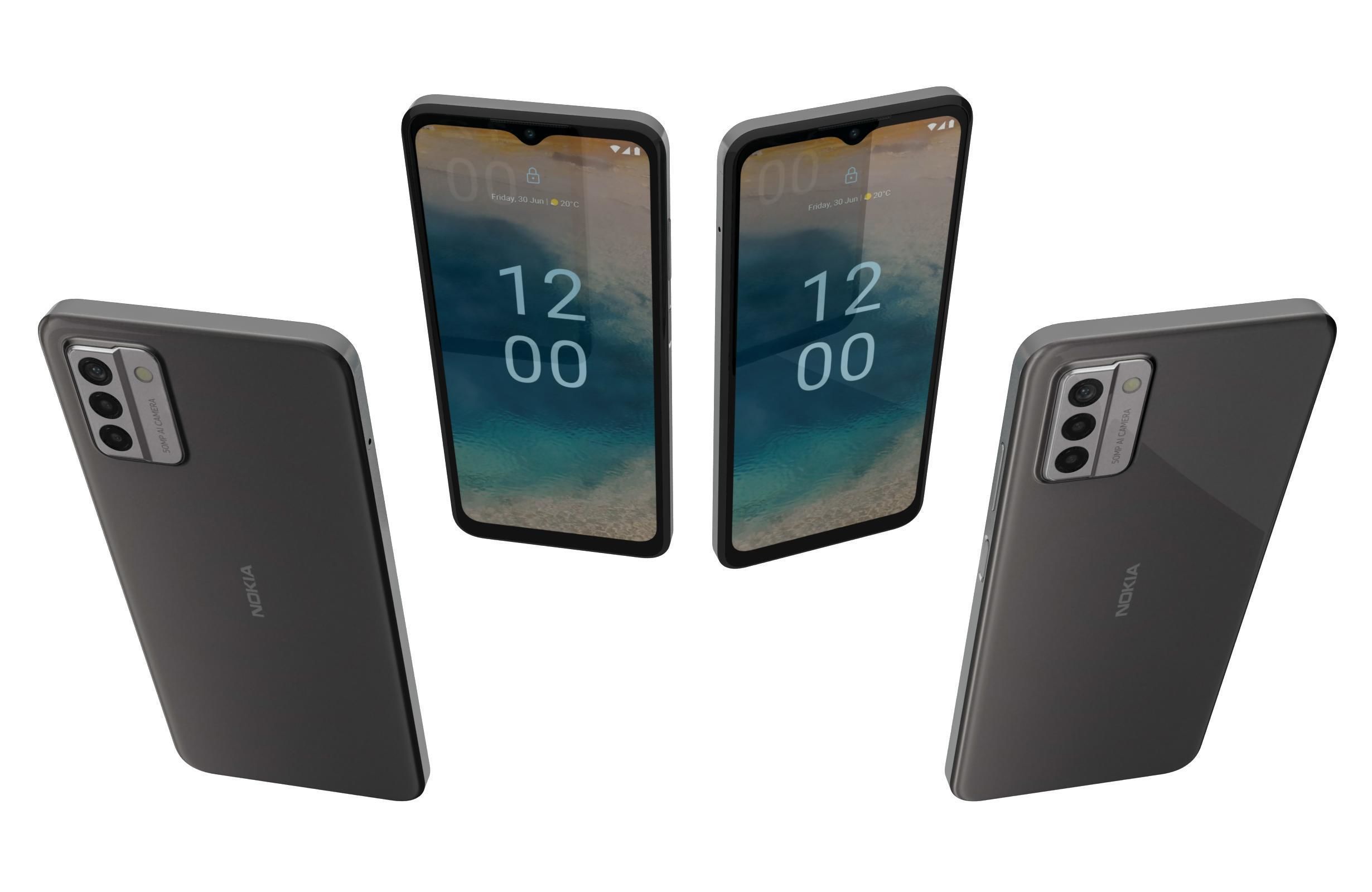 Nokia G22 Gray 3D model_4